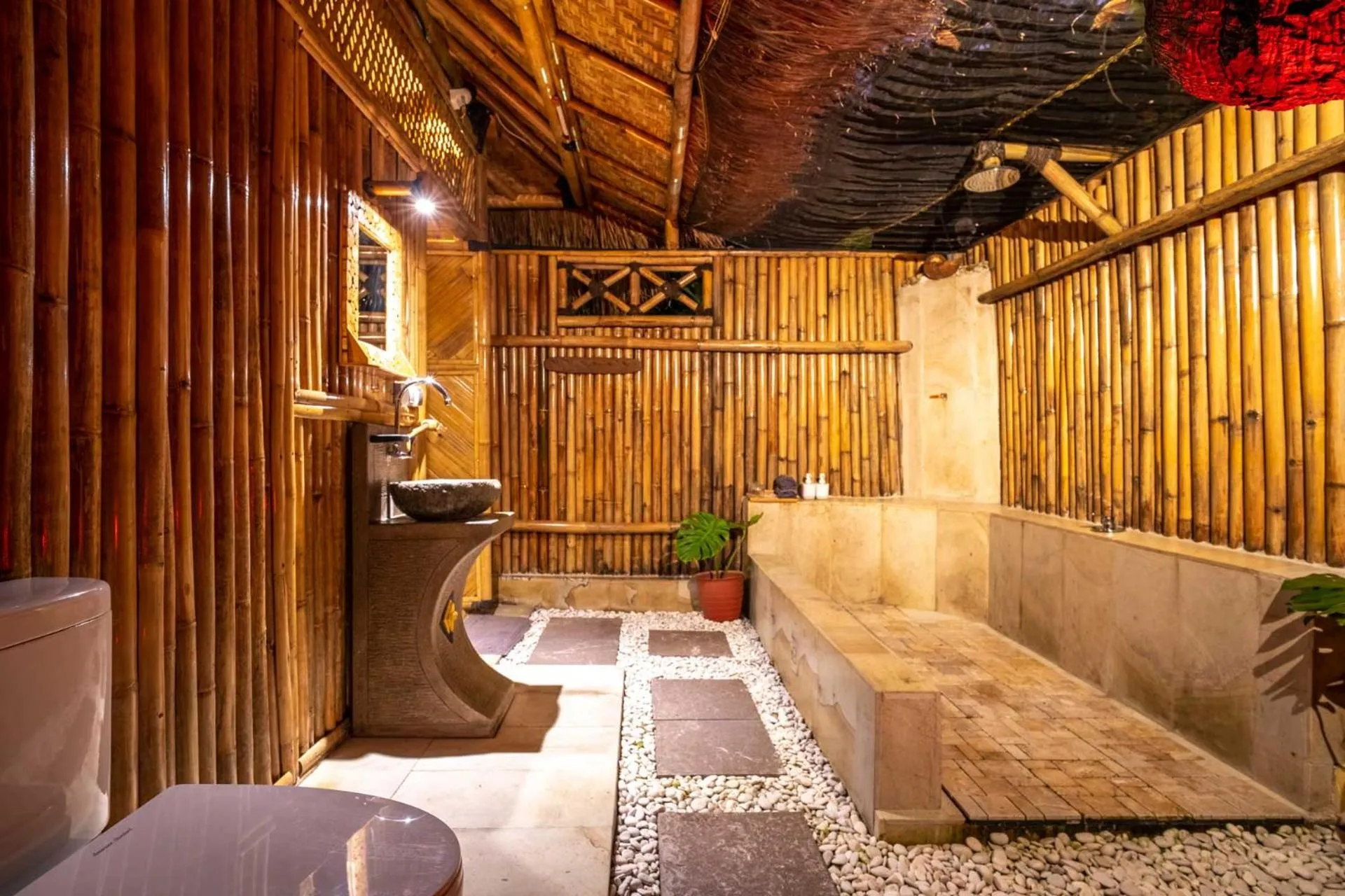 Bathroom in Catappa Village Lombok