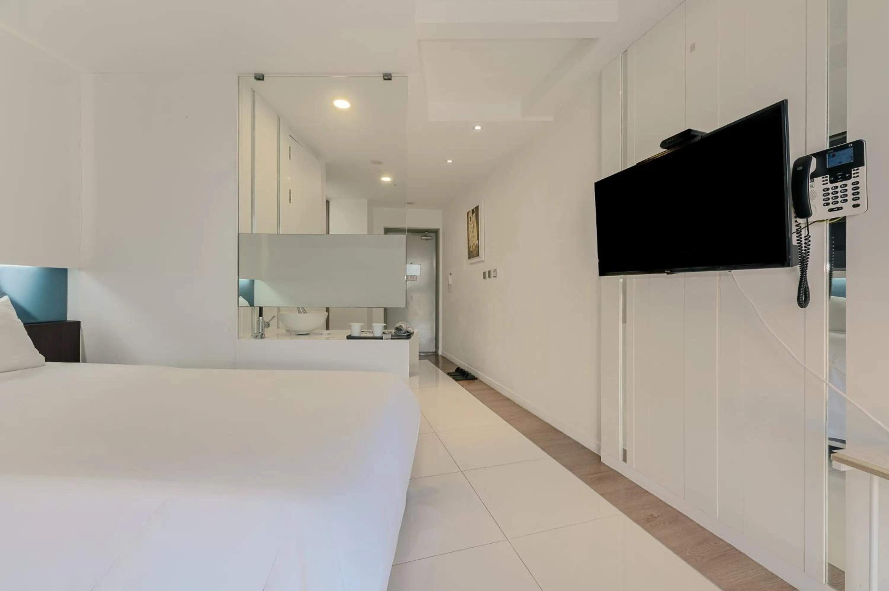 Bed in Hamdeok Beach Stay Jeju