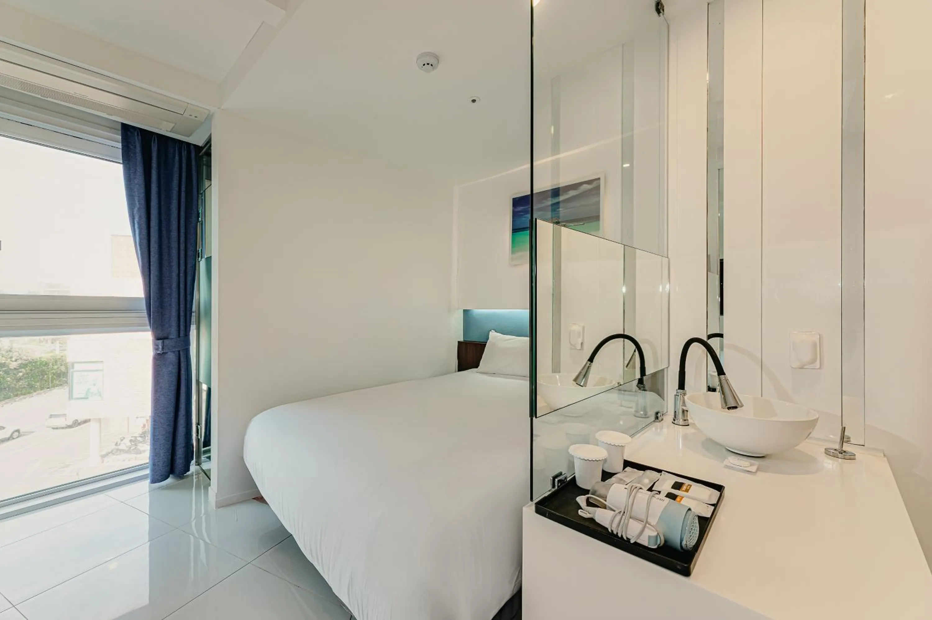 Bed in Hamdeok Beach Stay Jeju