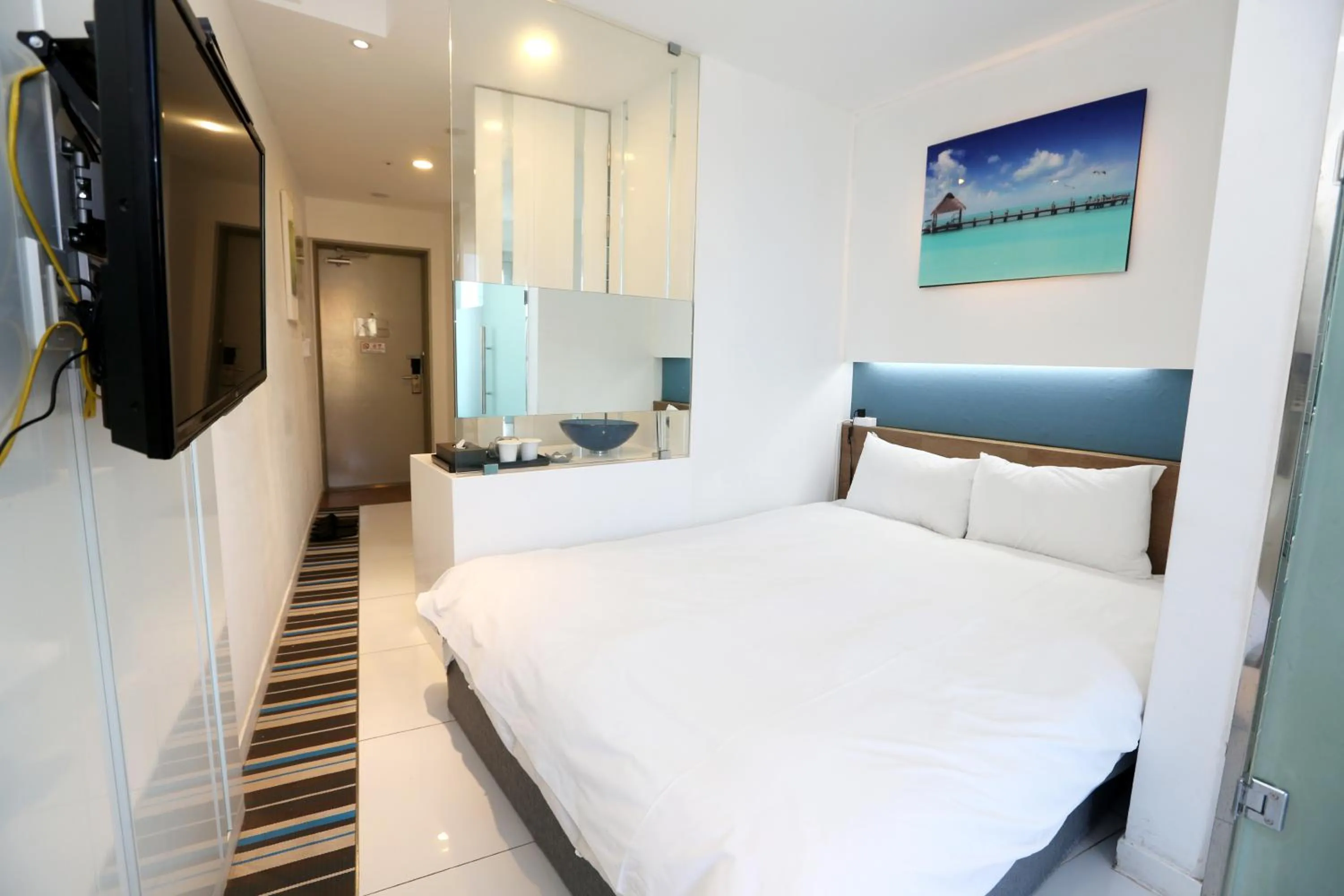 Bed in Hamdeok Beach Stay Jeju