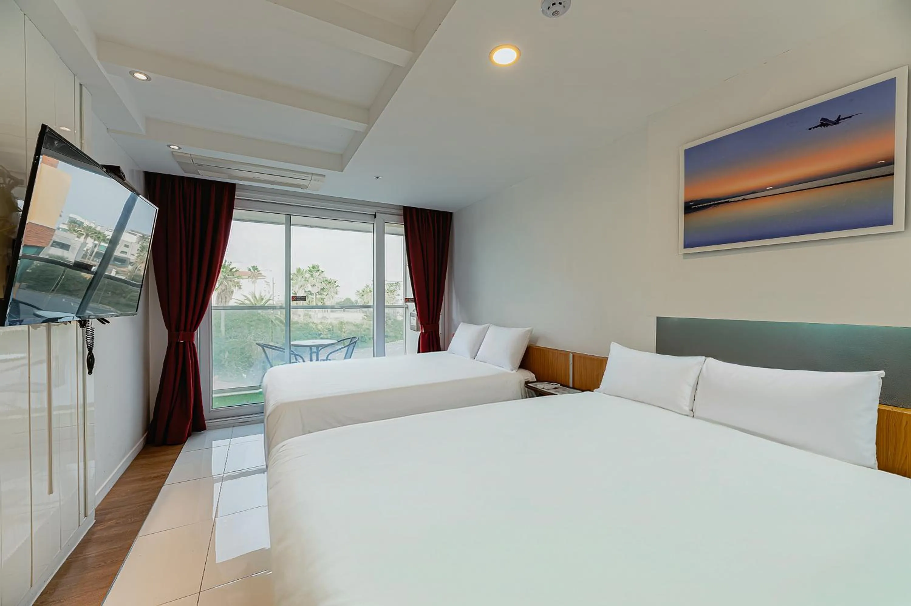 Bed in Hamdeok Beach Stay Jeju