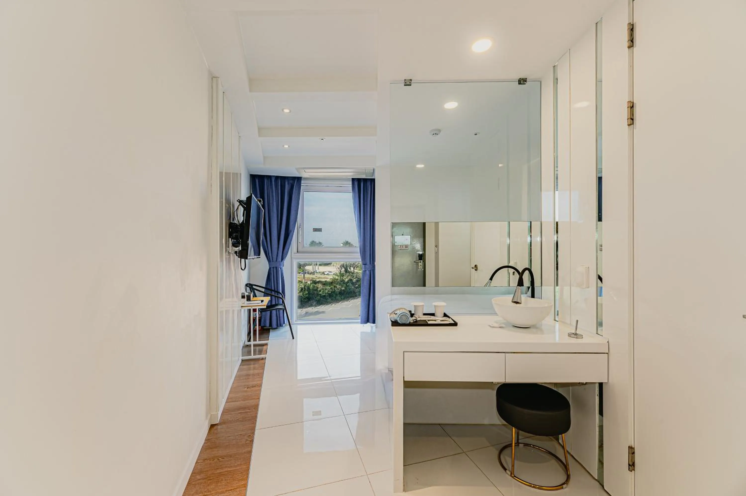 Bed in Hamdeok Beach Stay Jeju