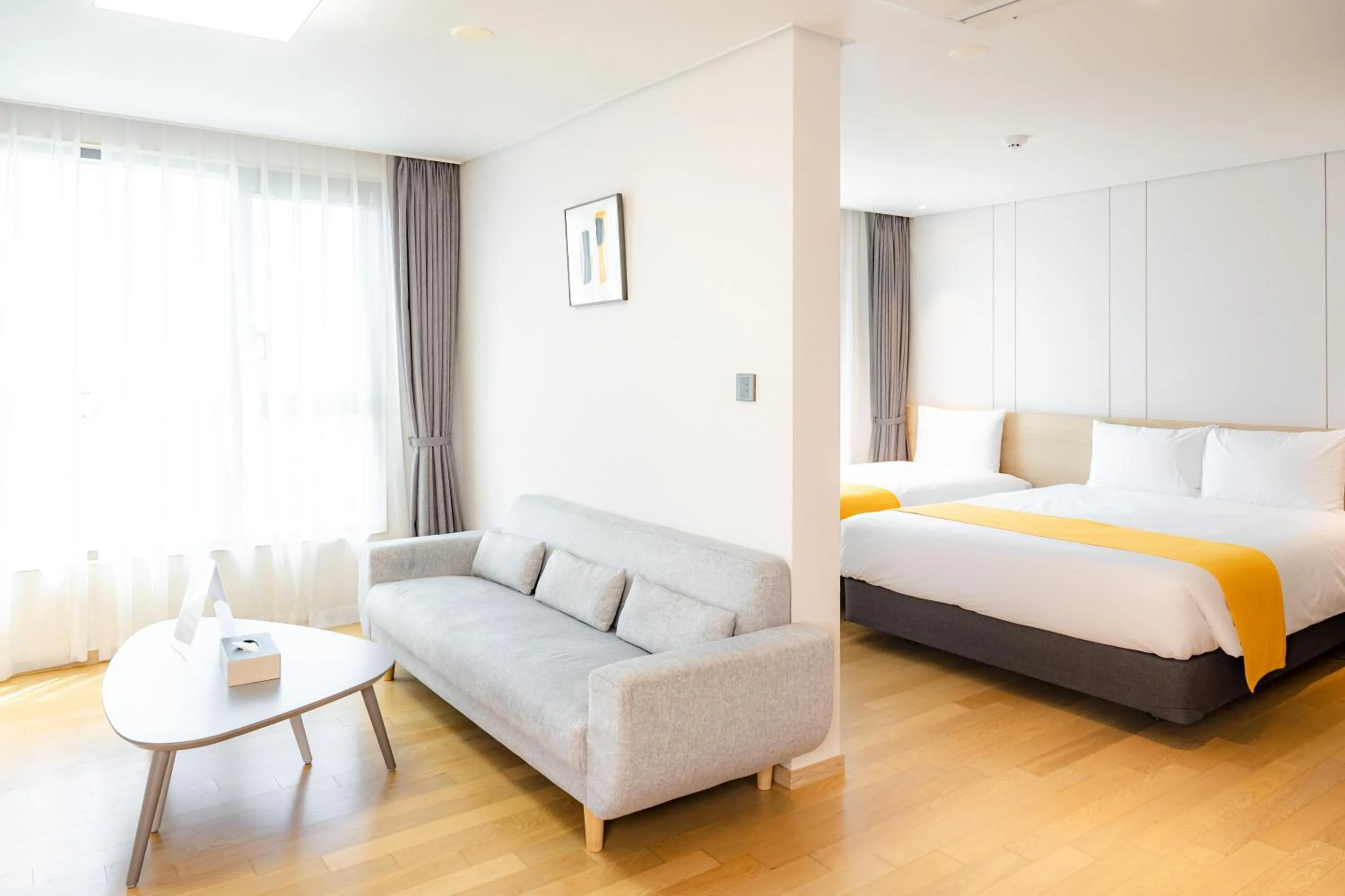 Bed in Seogwipo Hills Hotel