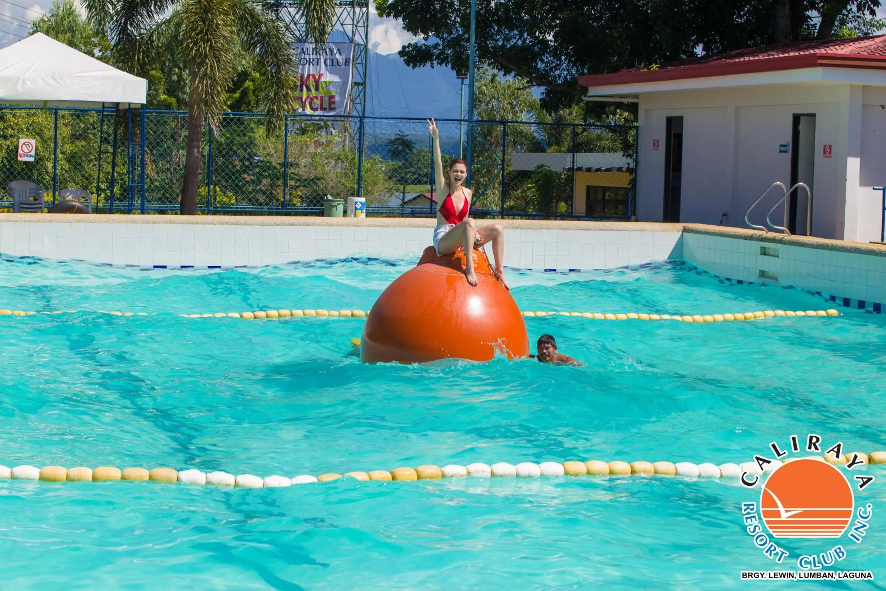 Aqua park in Caliraya Resort Club