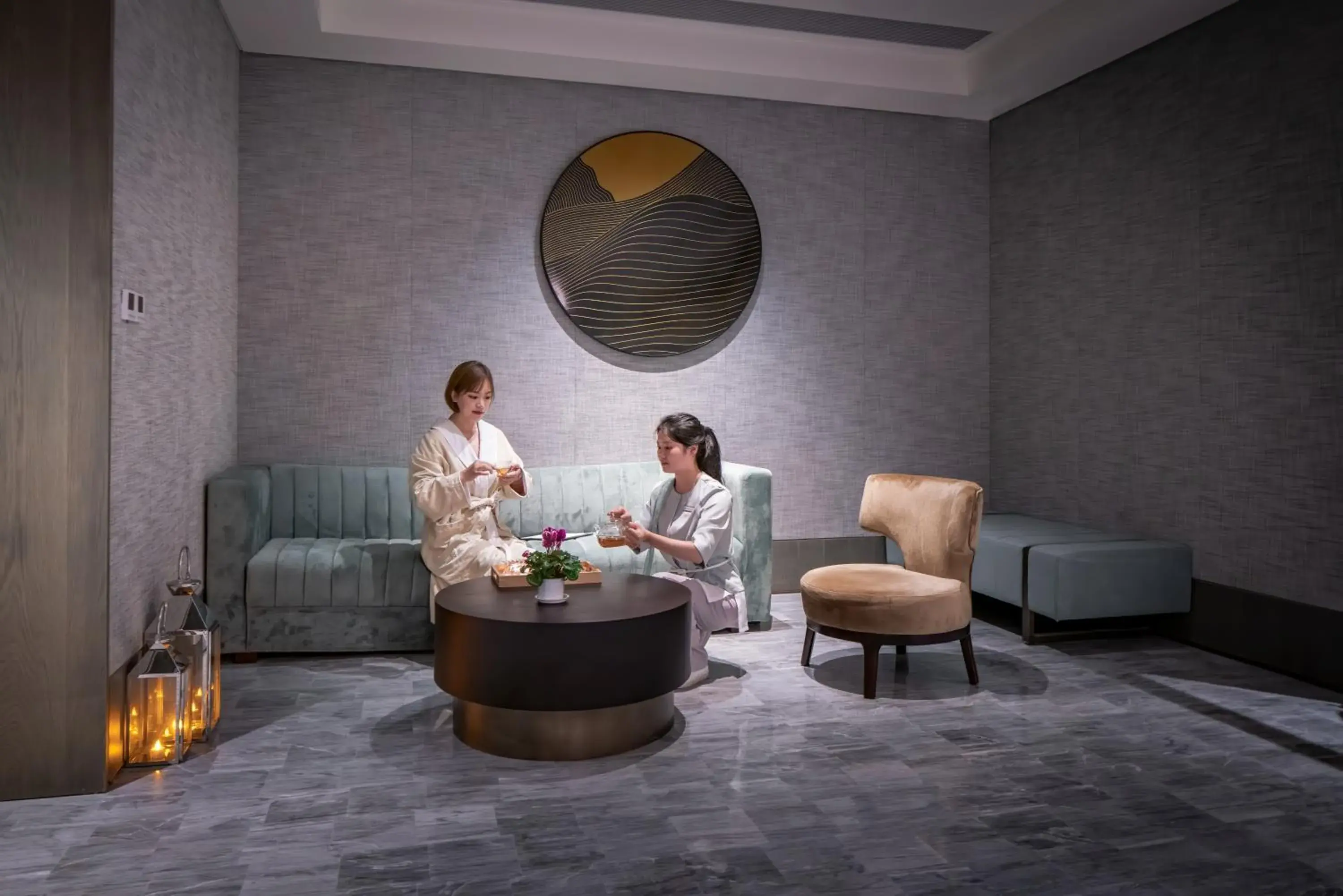 Spa and wellness centre/facilities in Oaks Chengdu at Cultural Heritage Park Spa and wellness centre/facilities in Oaks Chengdu at Cultural Heritage Park