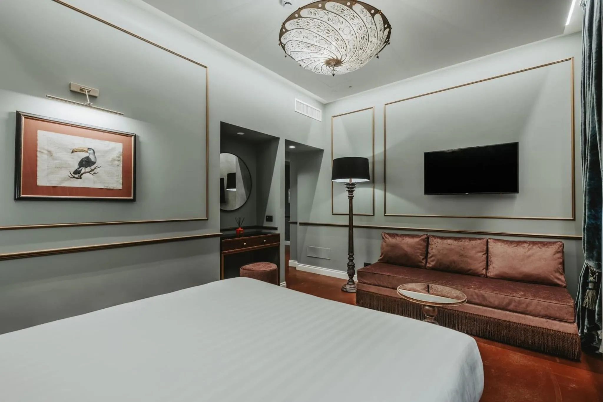 Bed in Hotel Giorgione