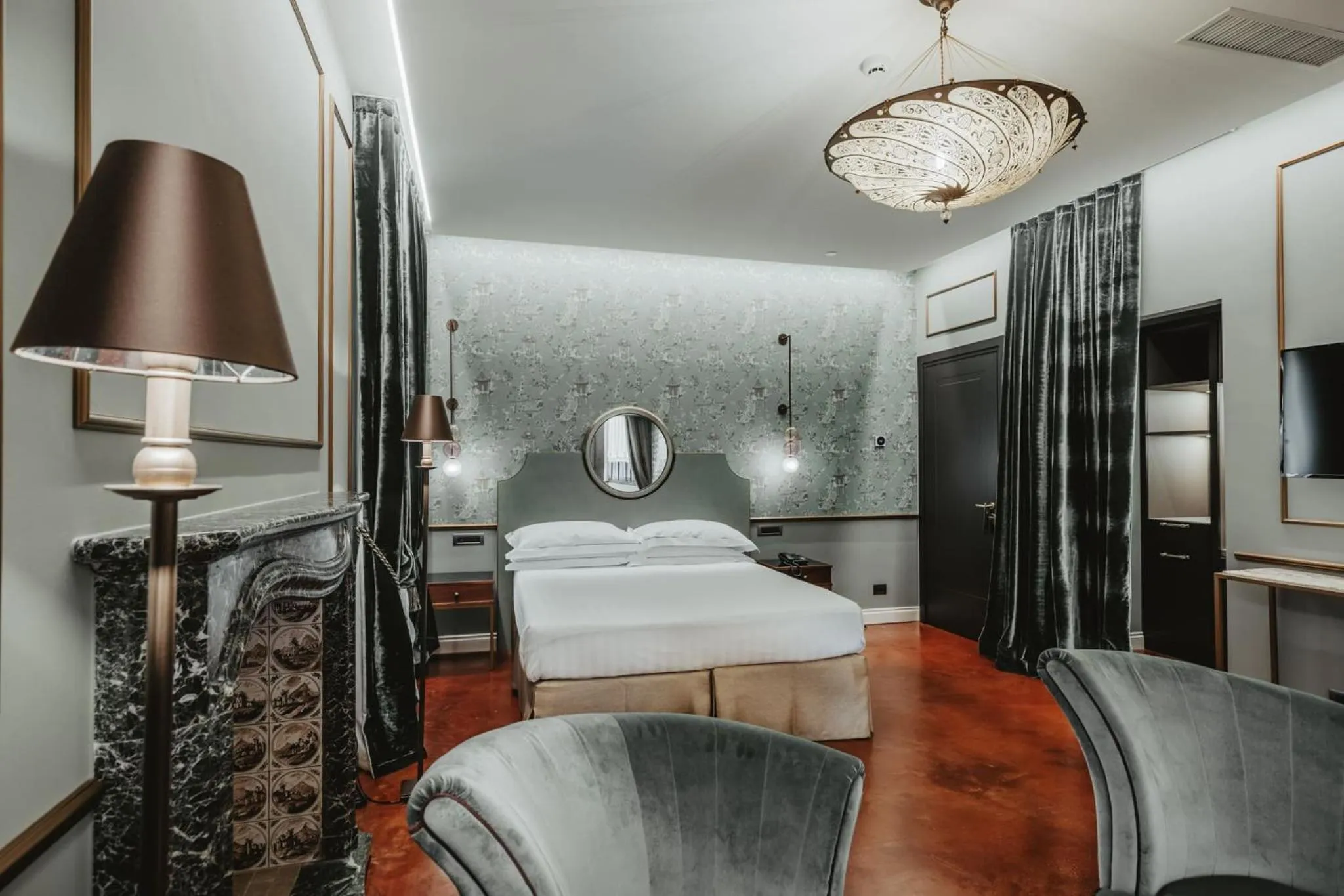 Bed in Hotel Giorgione