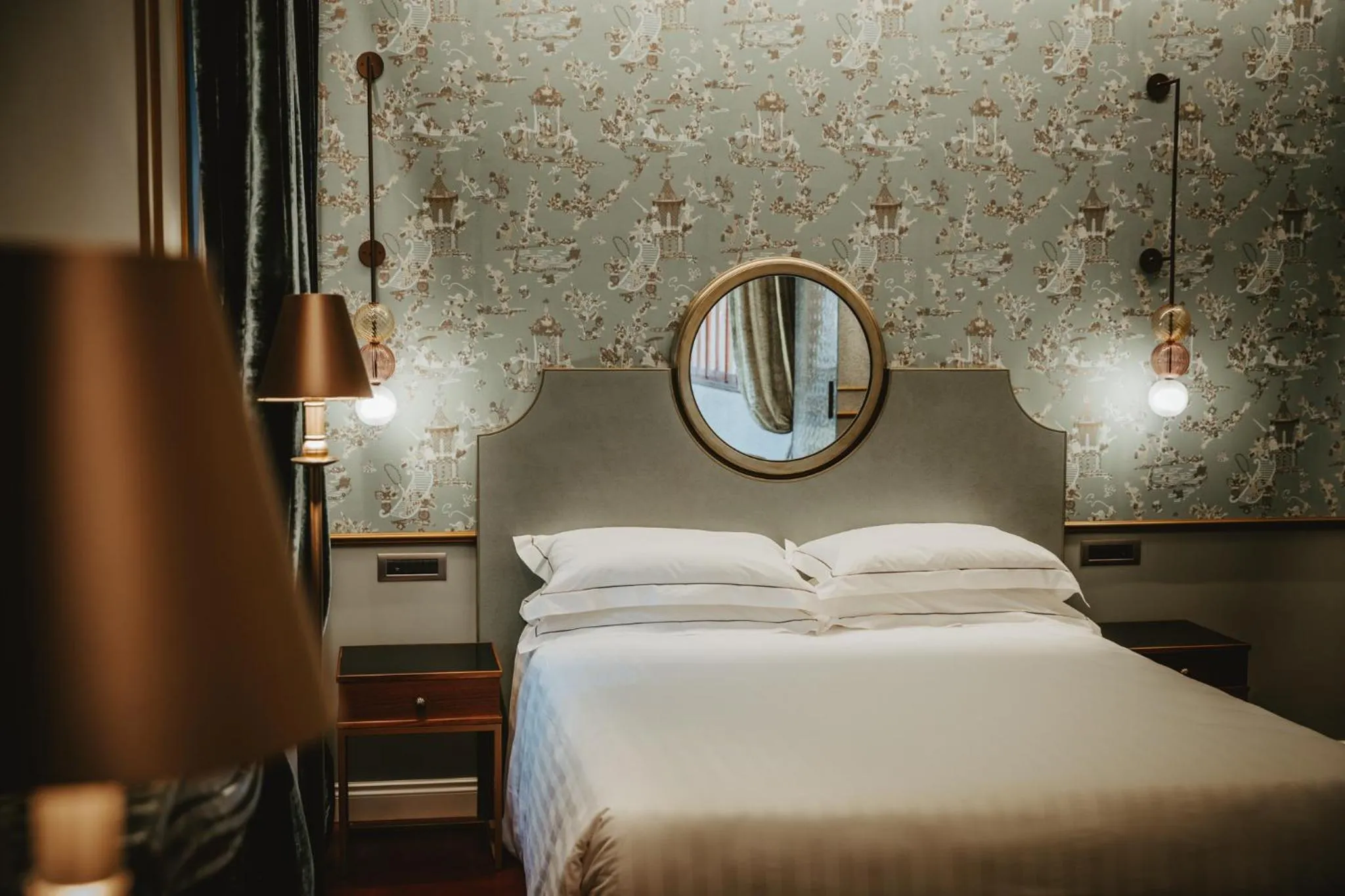 Bed in Hotel Giorgione