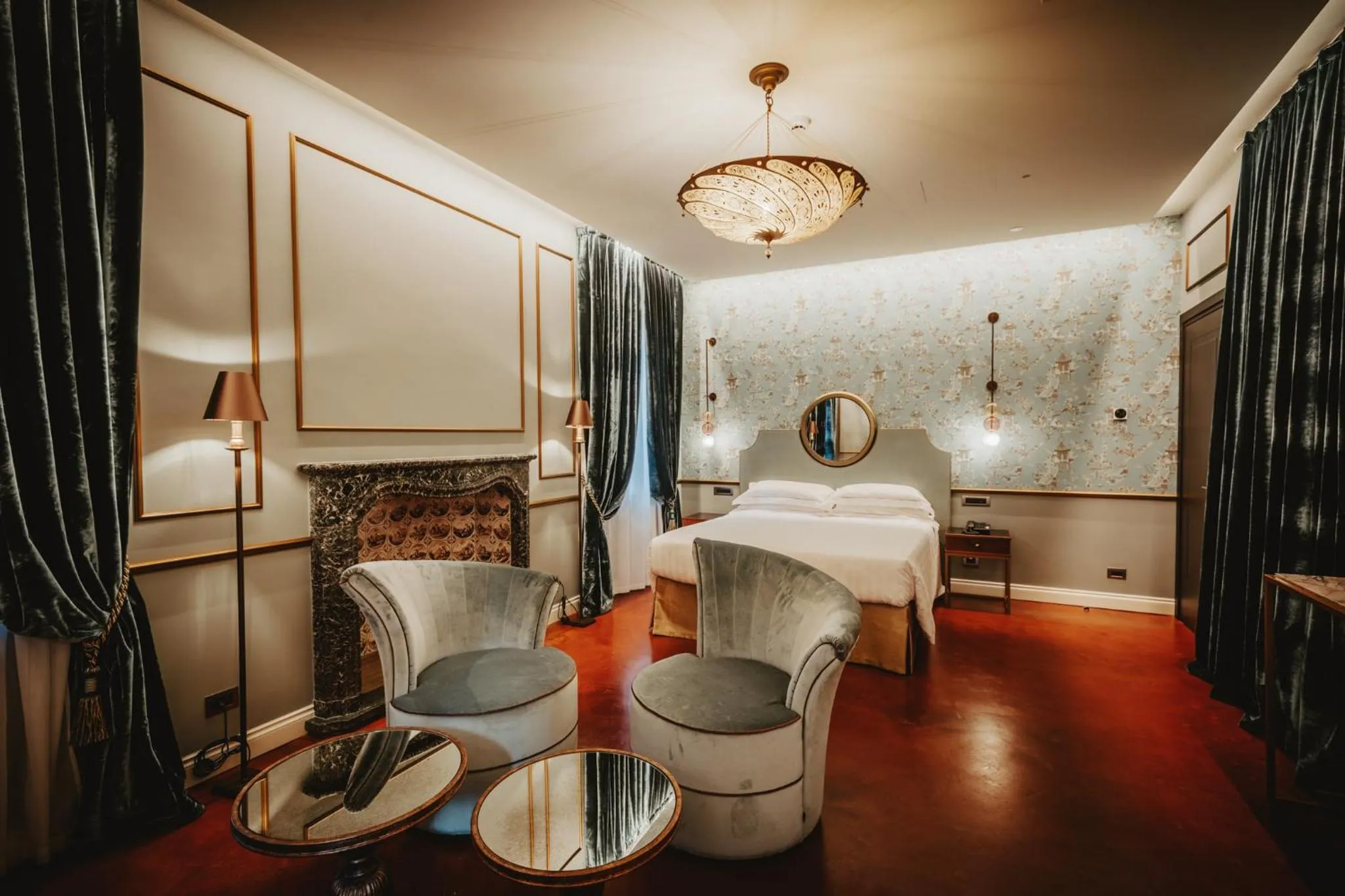 Bed in Hotel Giorgione