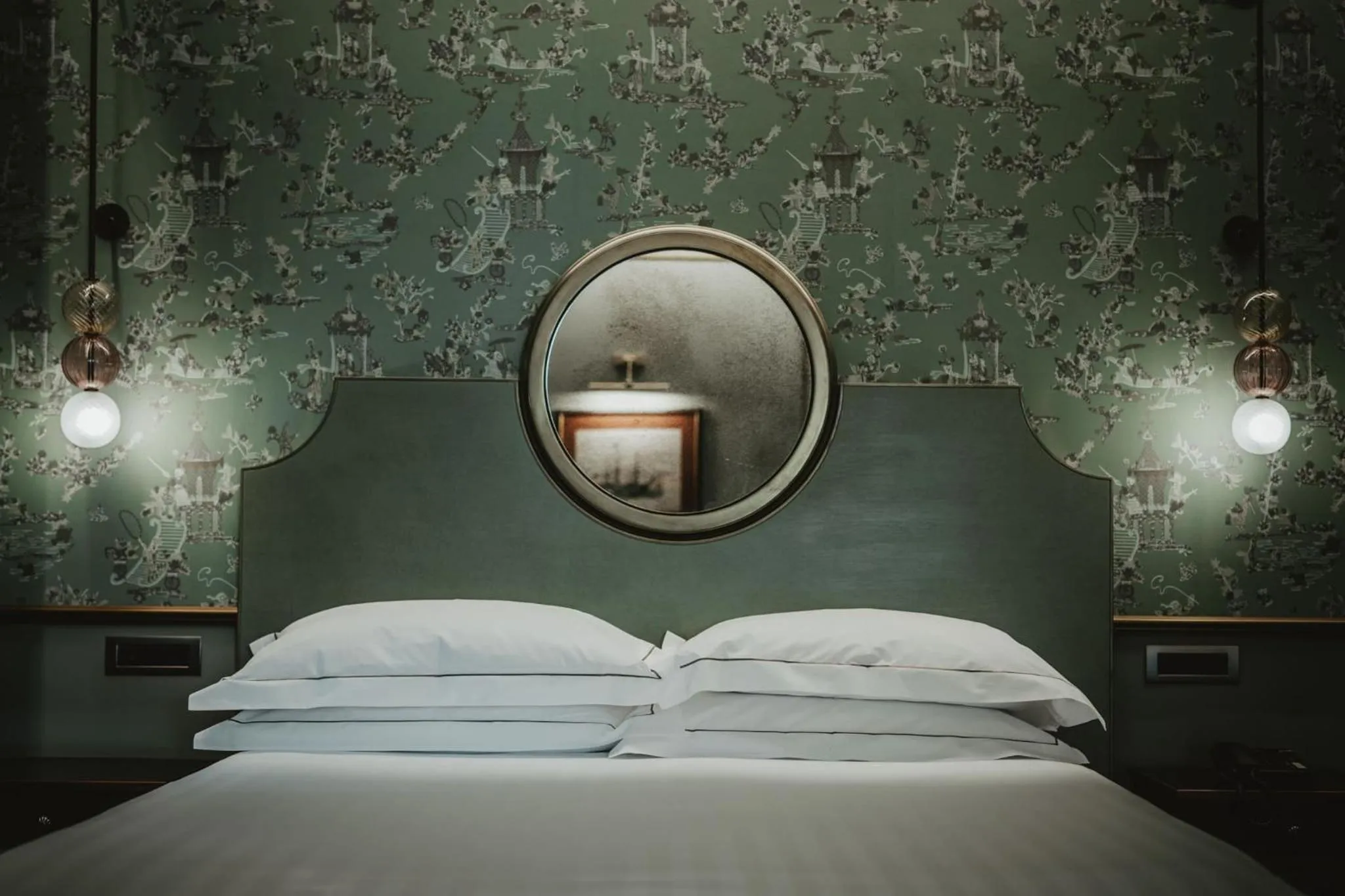 Bed in Hotel Giorgione