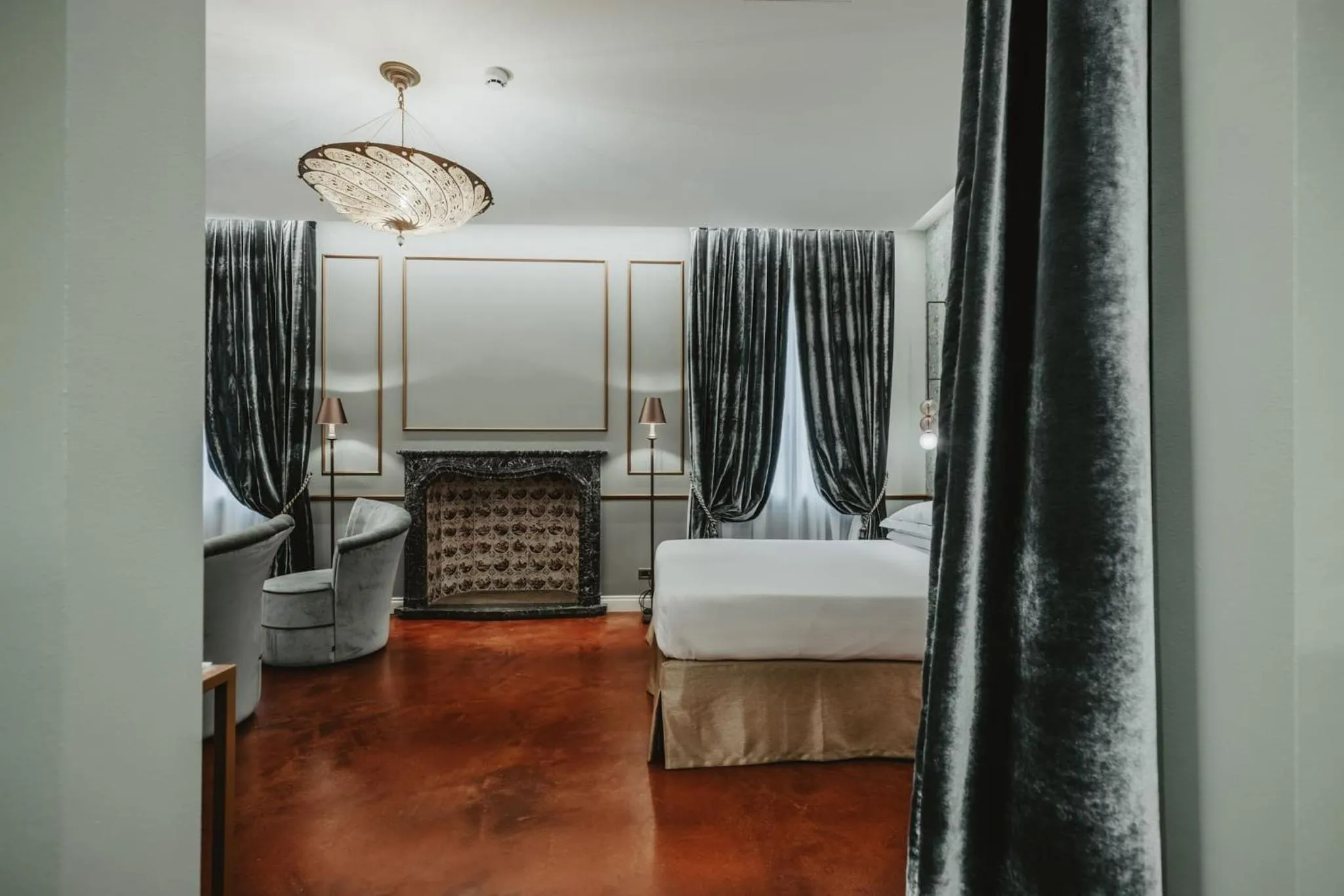 Bed in Hotel Giorgione