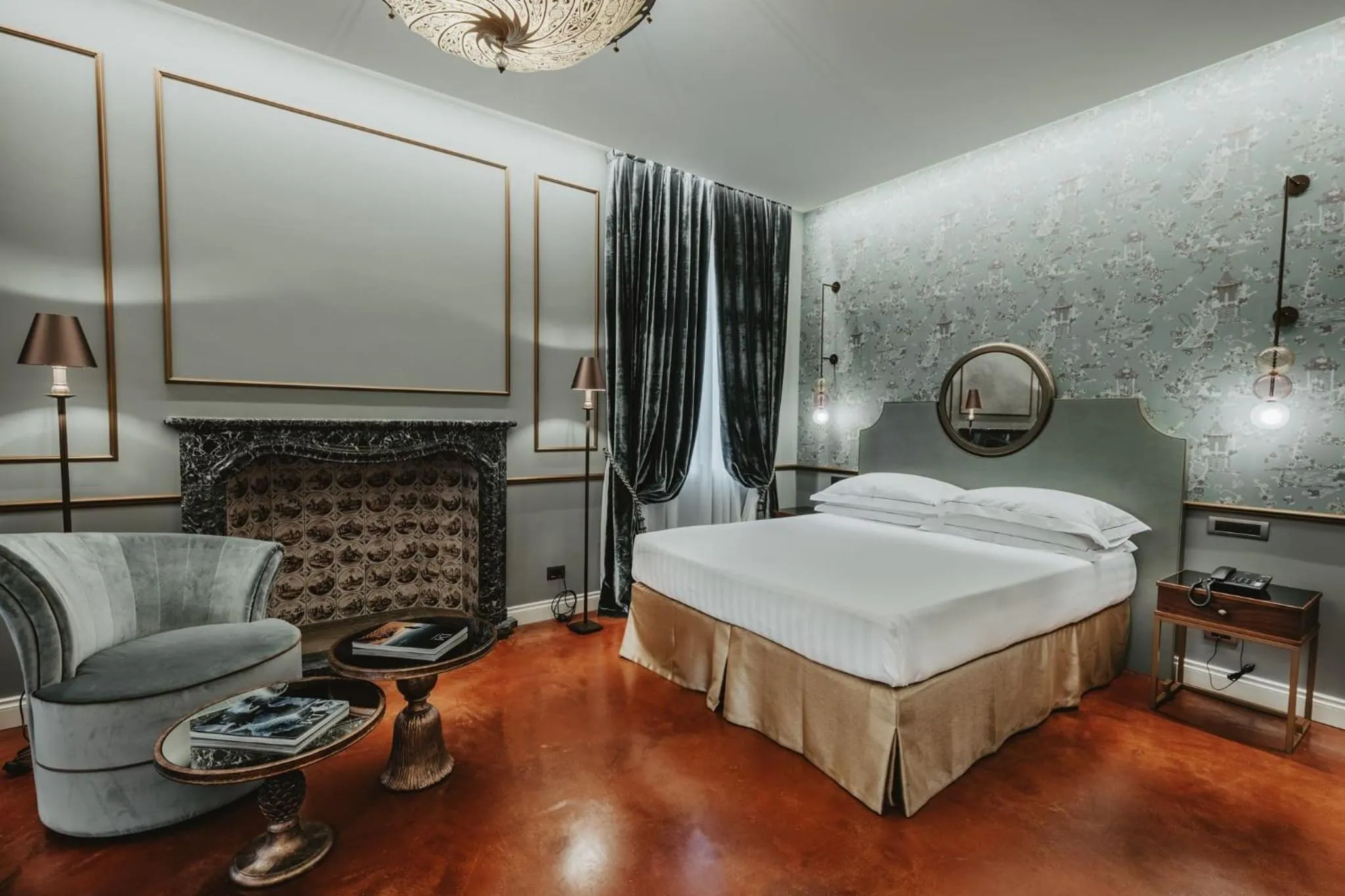 Bed in Hotel Giorgione