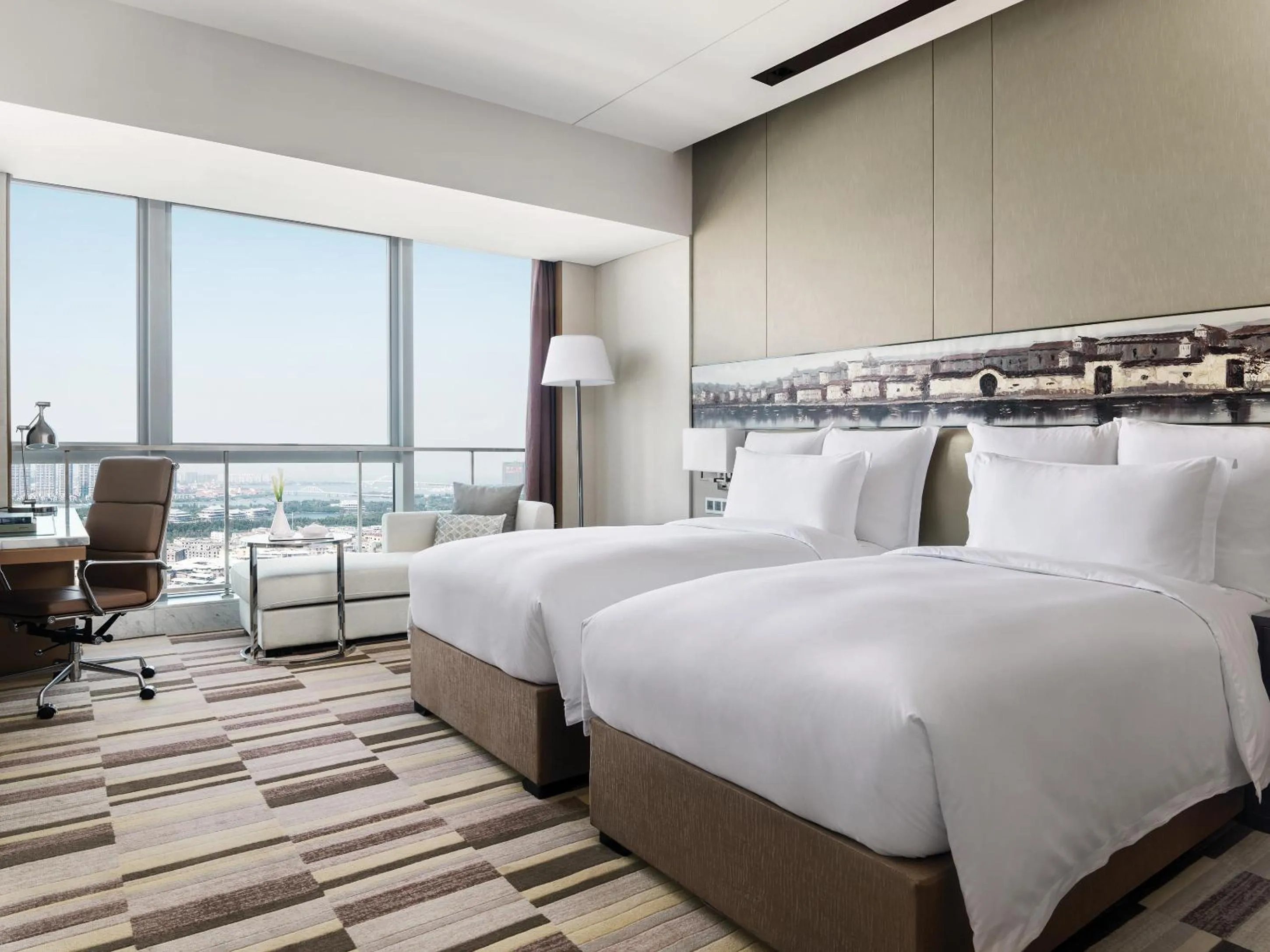 Photo of the whole room, Bed in Langham Place Xiamen