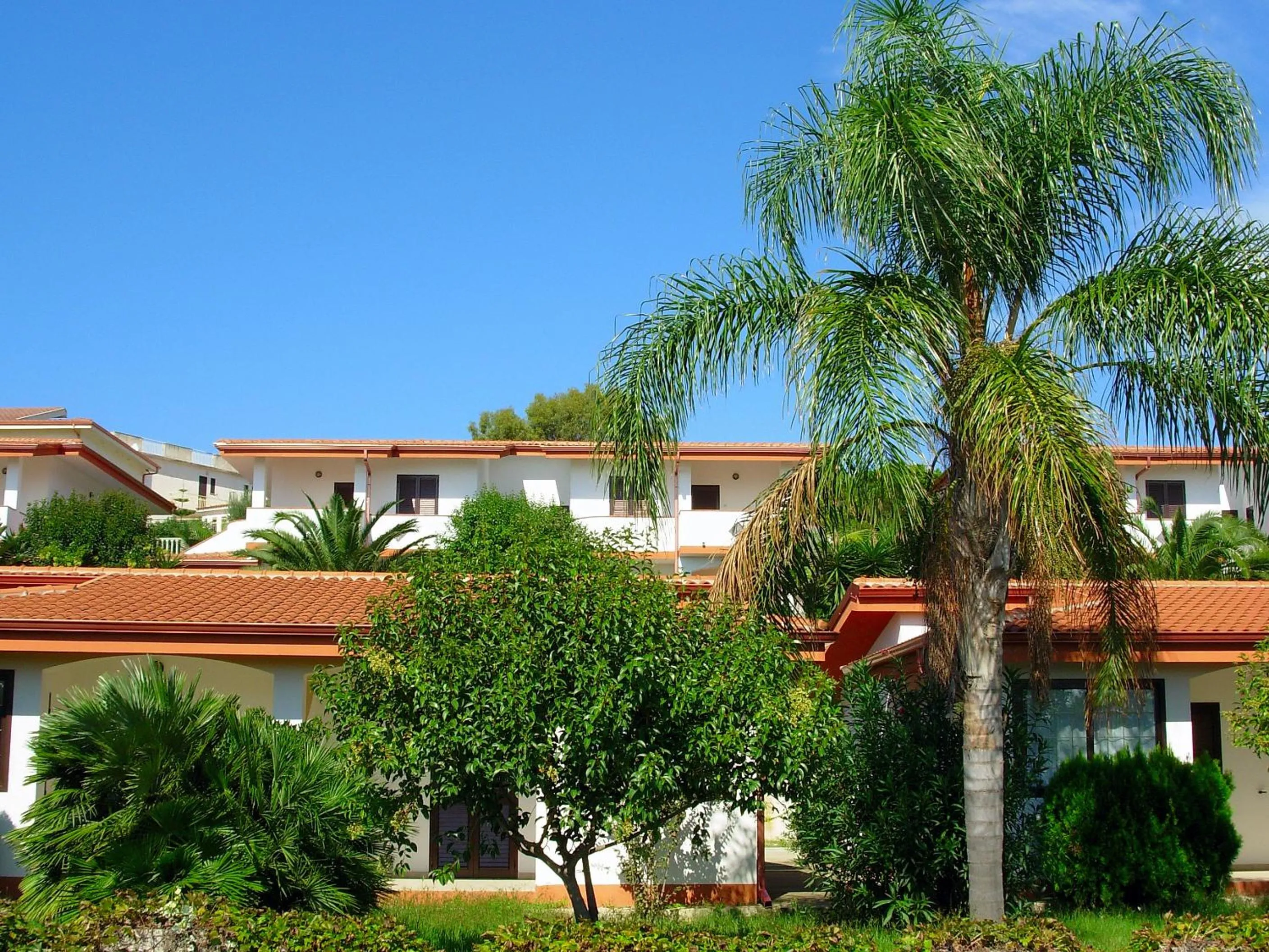 Garden view in Residence Hotel La Taverna
