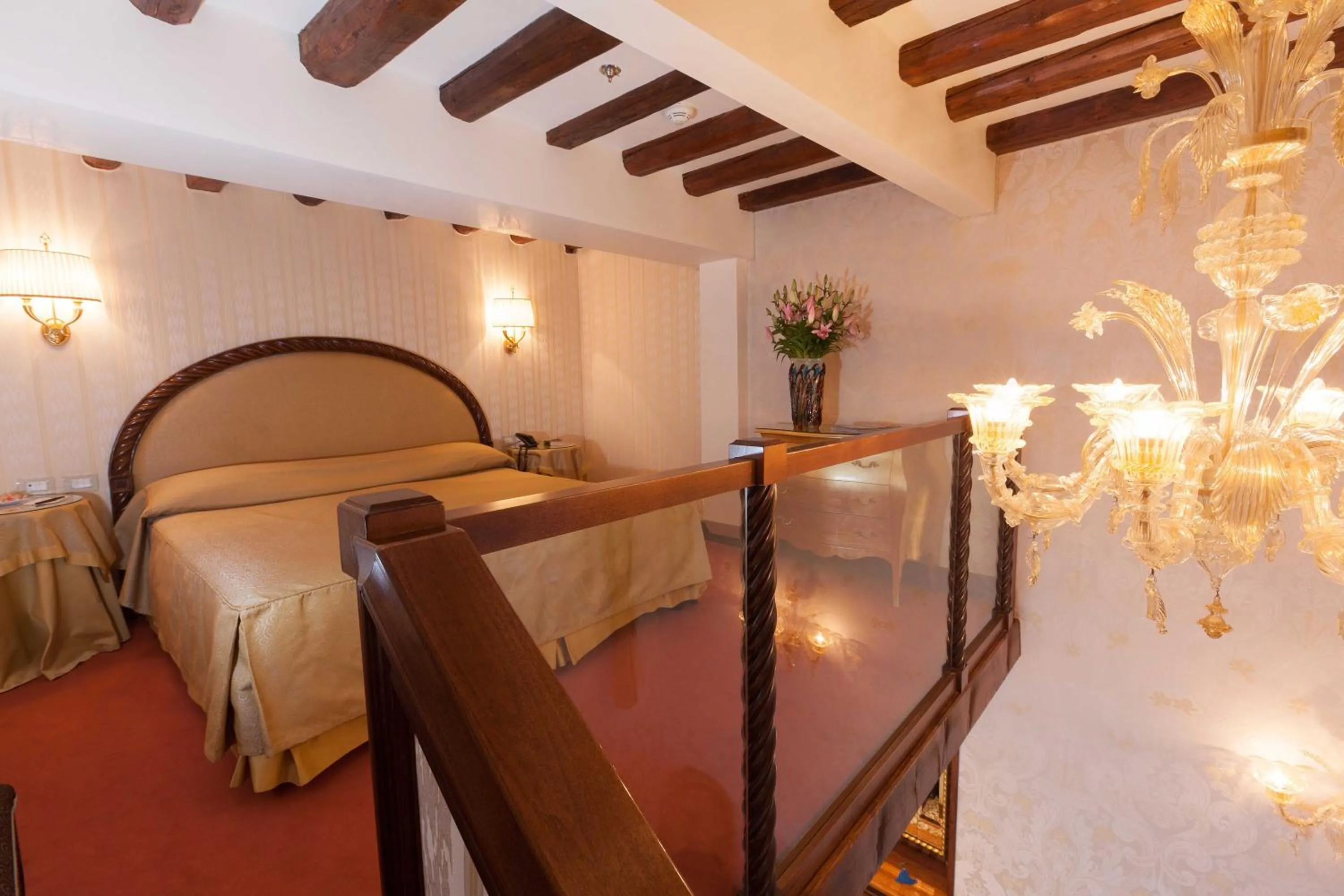 Bed in Hotel Palazzo Stern