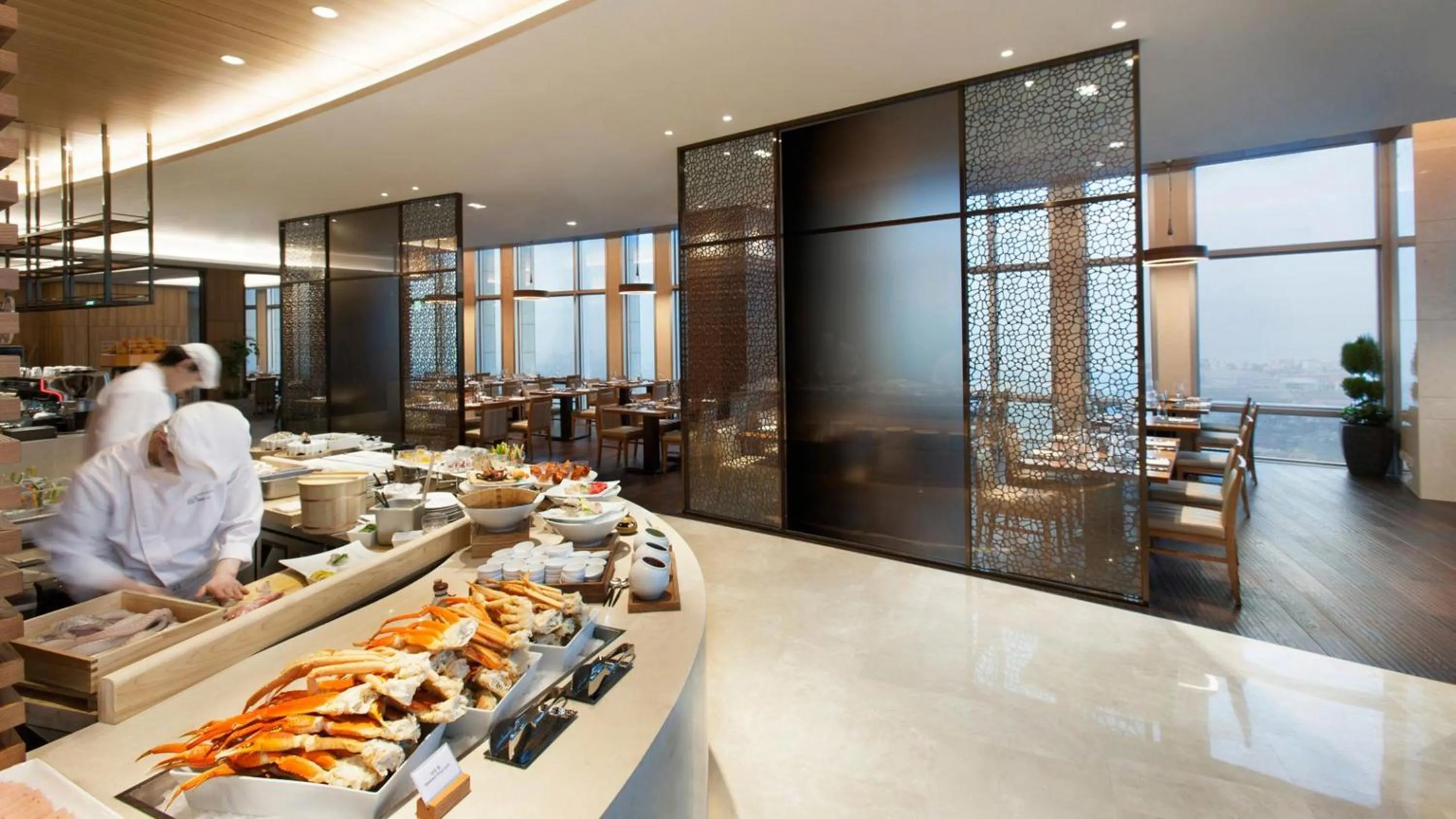 Buffet breakfast in LOTTE CITY HOTEL Jeju Airport