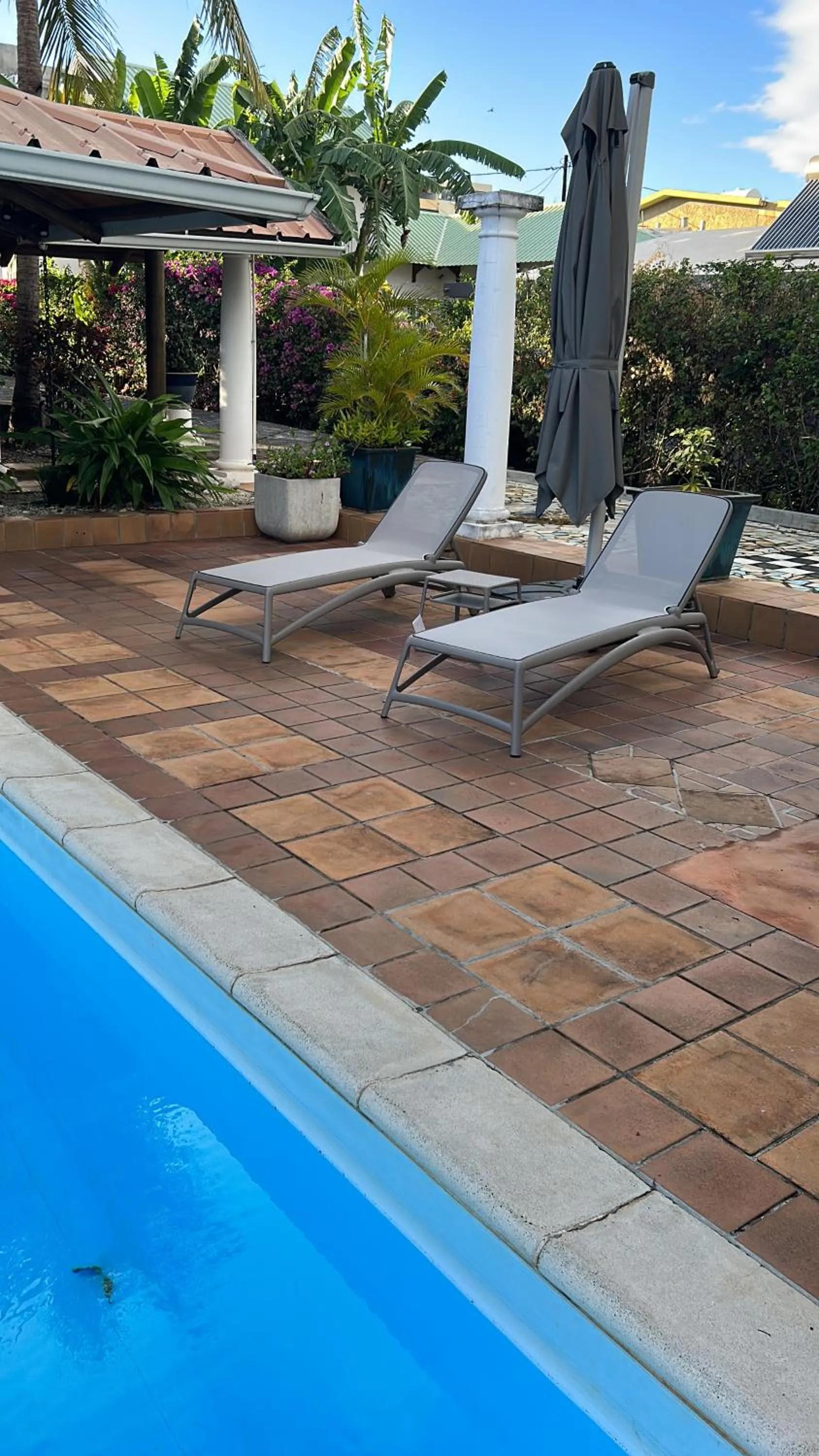 sunbed in Villa Osiris
