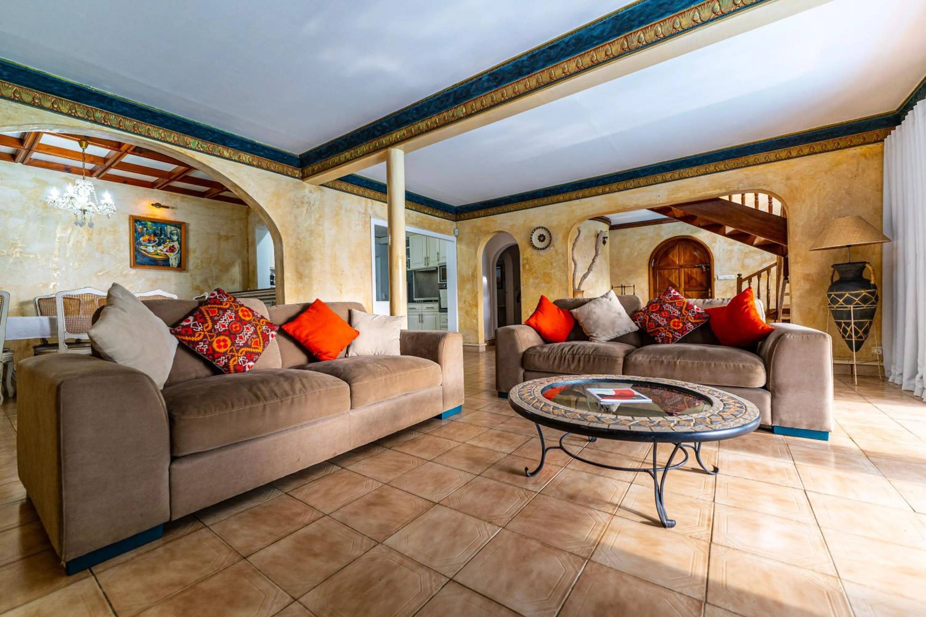 Living room in Villa Osiris