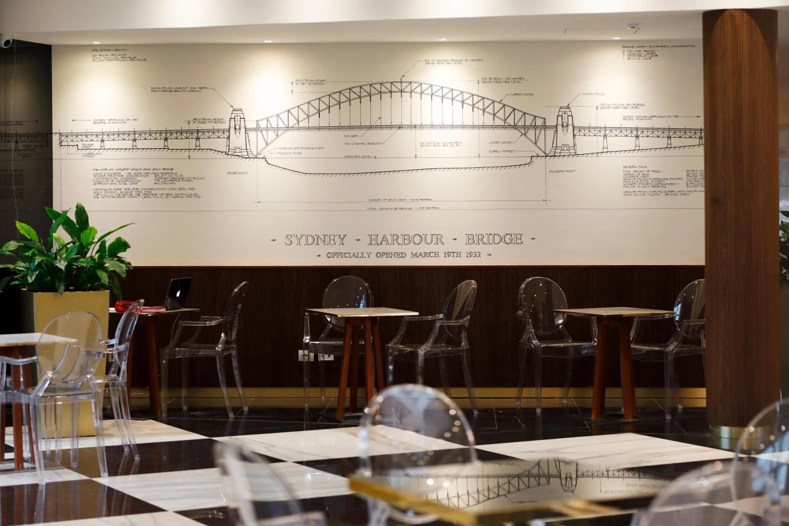 Decorative detail in The Sydney Hotel