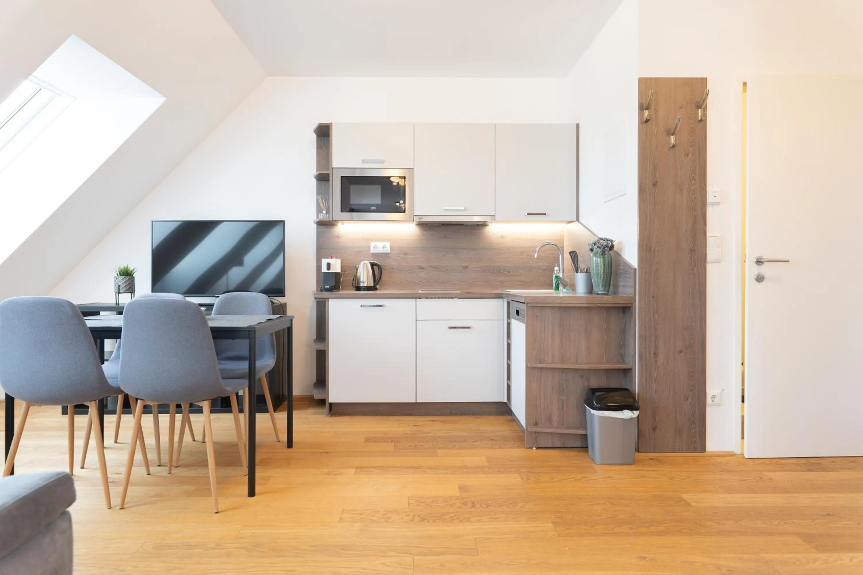 Kitchen or kitchenette in Hotel Triester