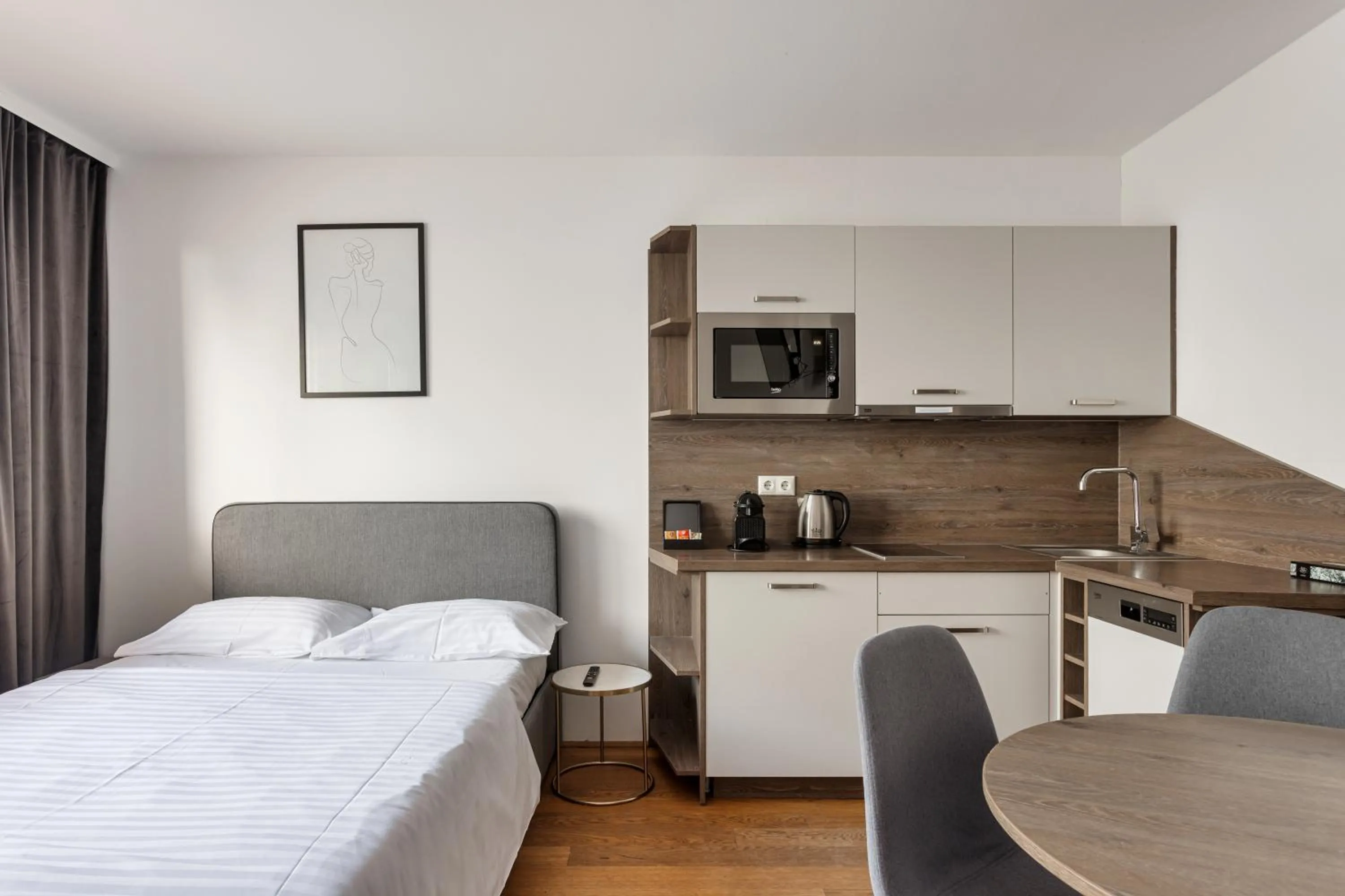 Bed in Hotel Triester