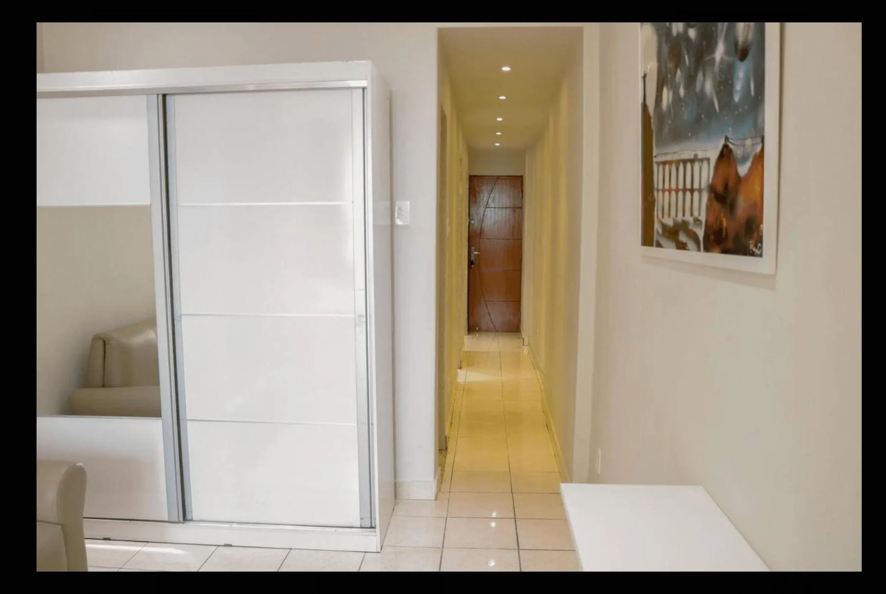 Bed in Copacabana Vista Mar Studio