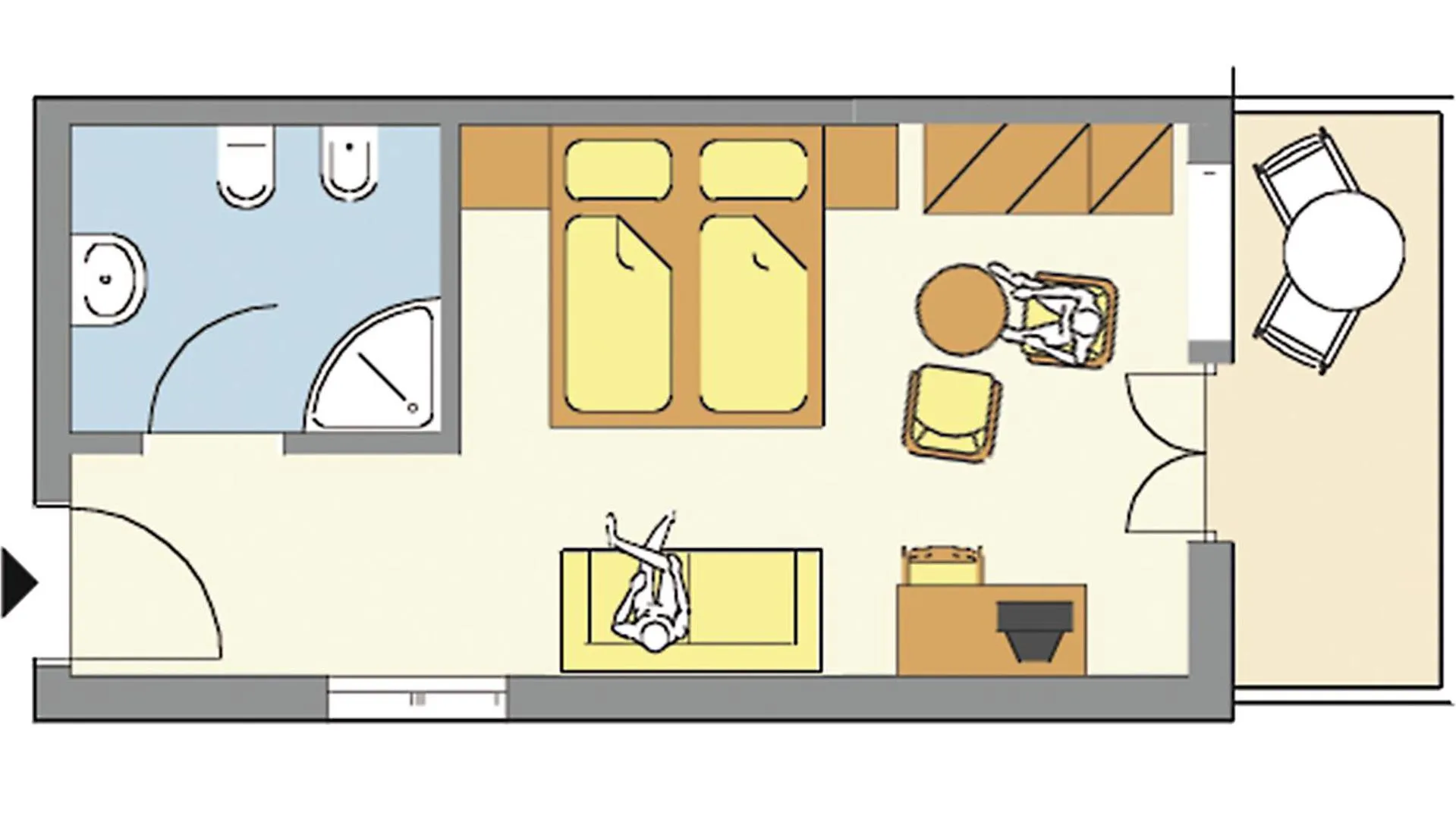 Floor plan in Residence Hotel Gasser