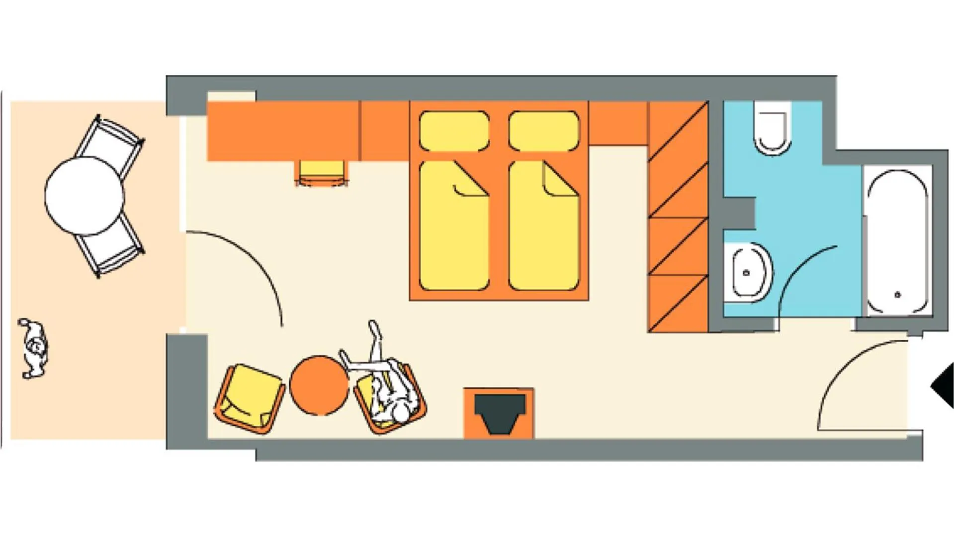 Floor plan in Residence Hotel Gasser