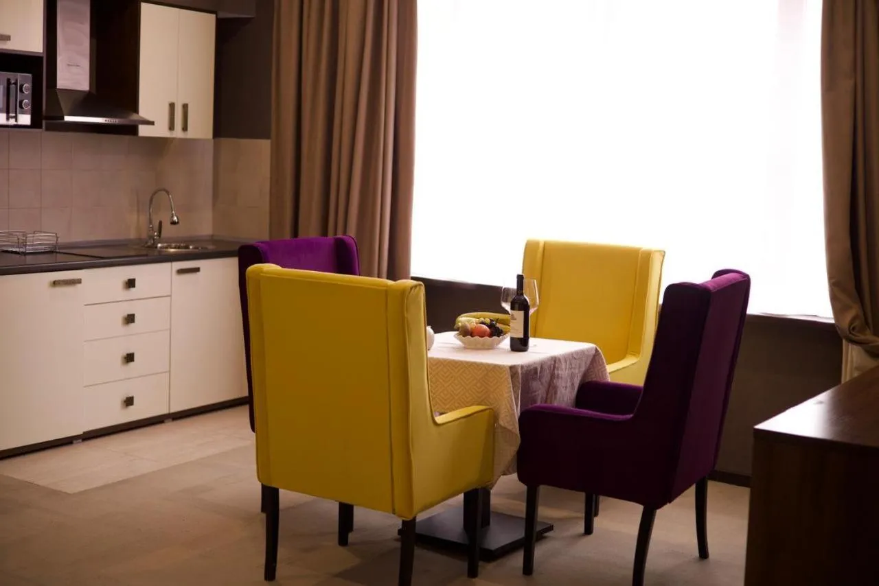 Kitchen or kitchenette in Marko Polo Hotel