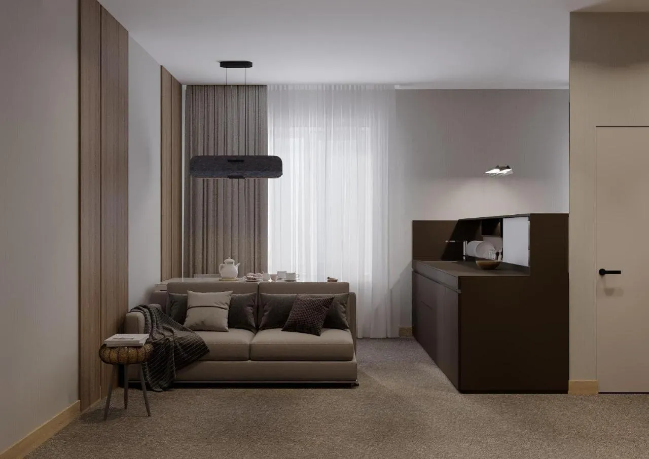 Living room in Marko Polo Hotel