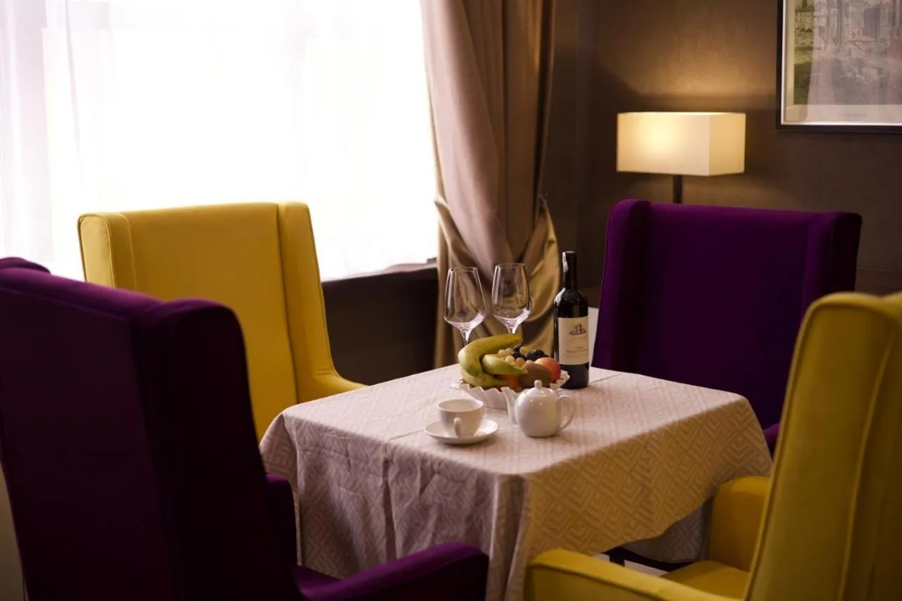 Seating area in Marko Polo Hotel