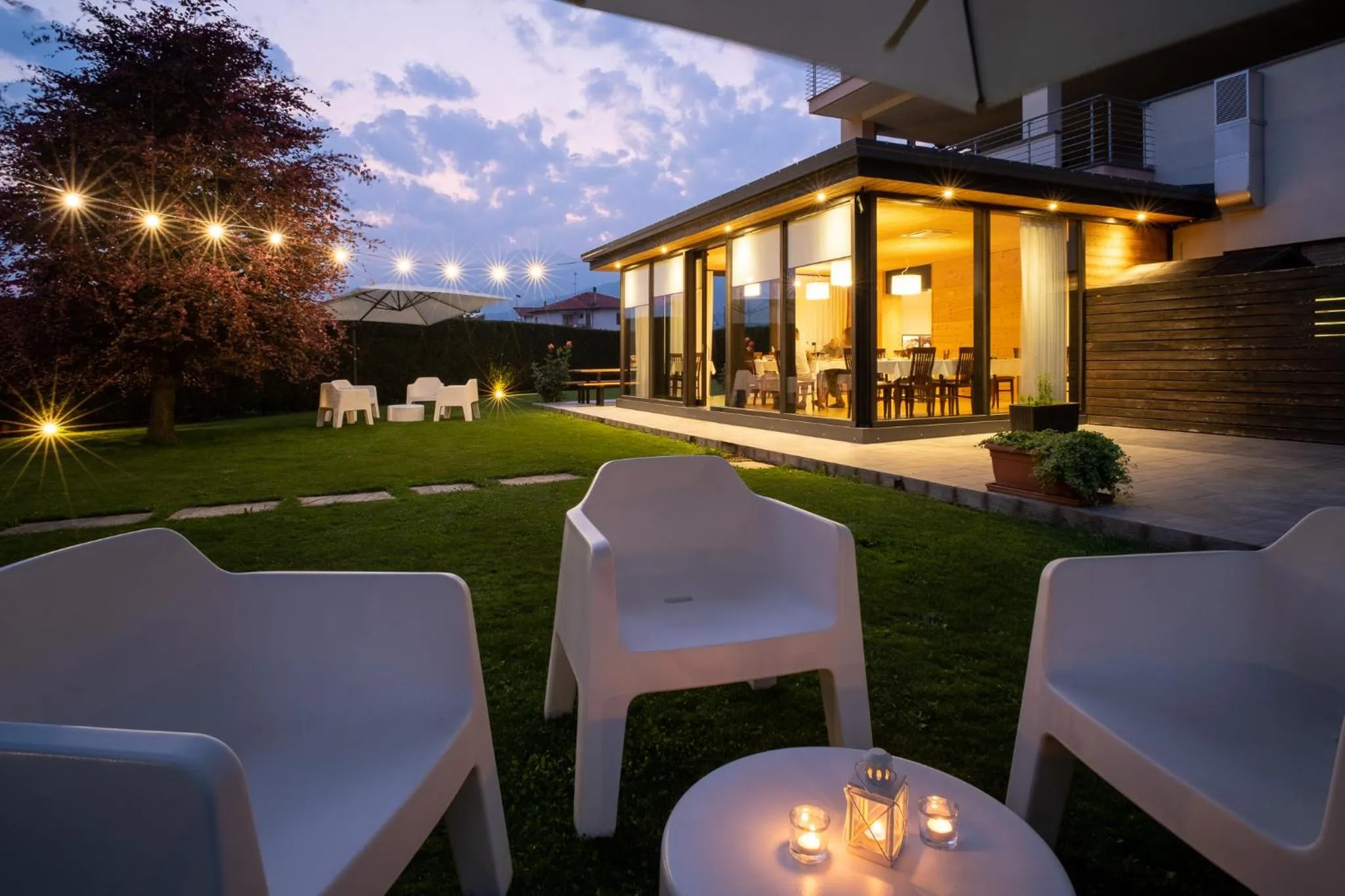 Garden view in Draconerium Hotel