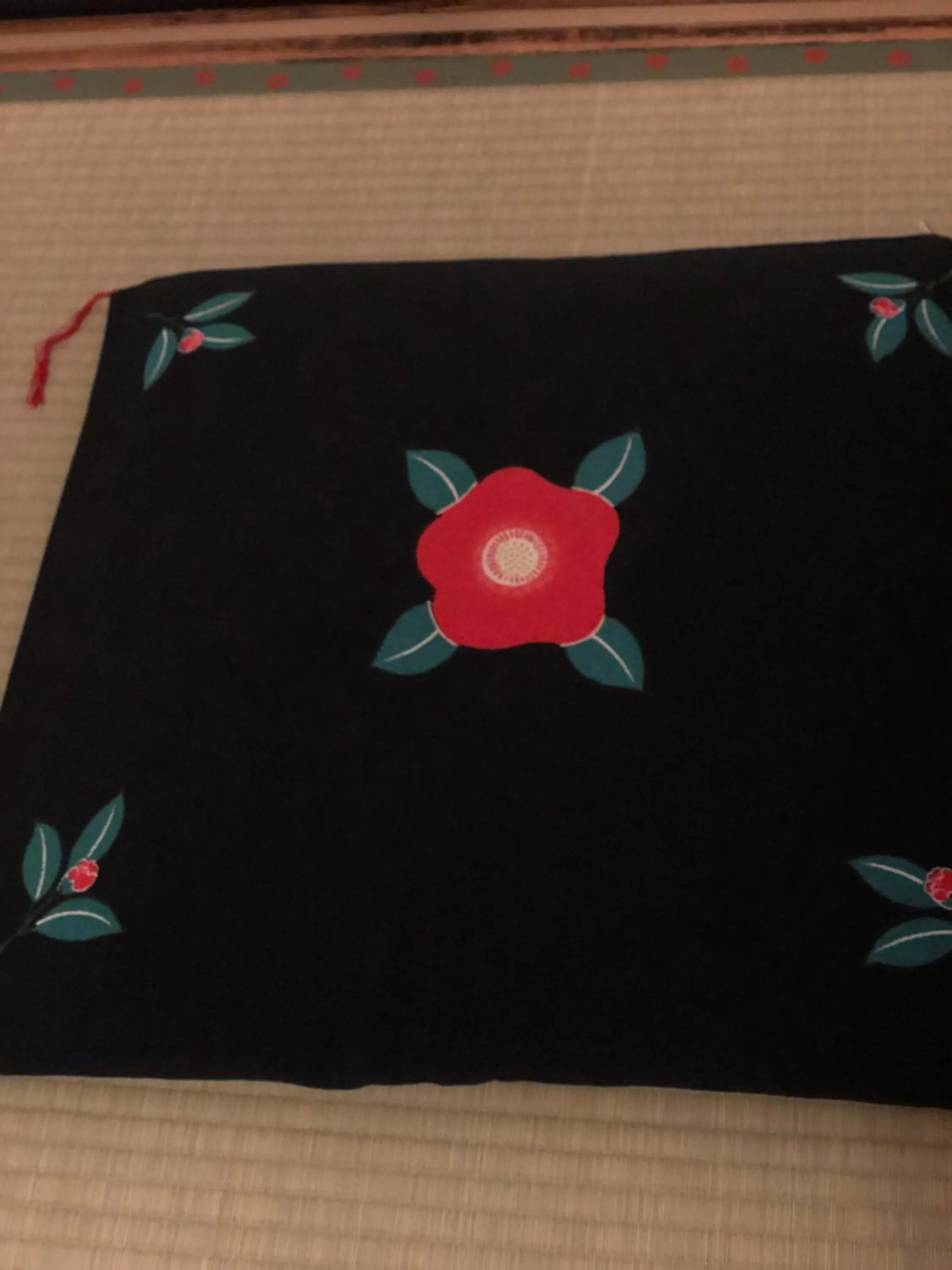 Decorative detail, Bed in naokonoza Bettei Umekoji