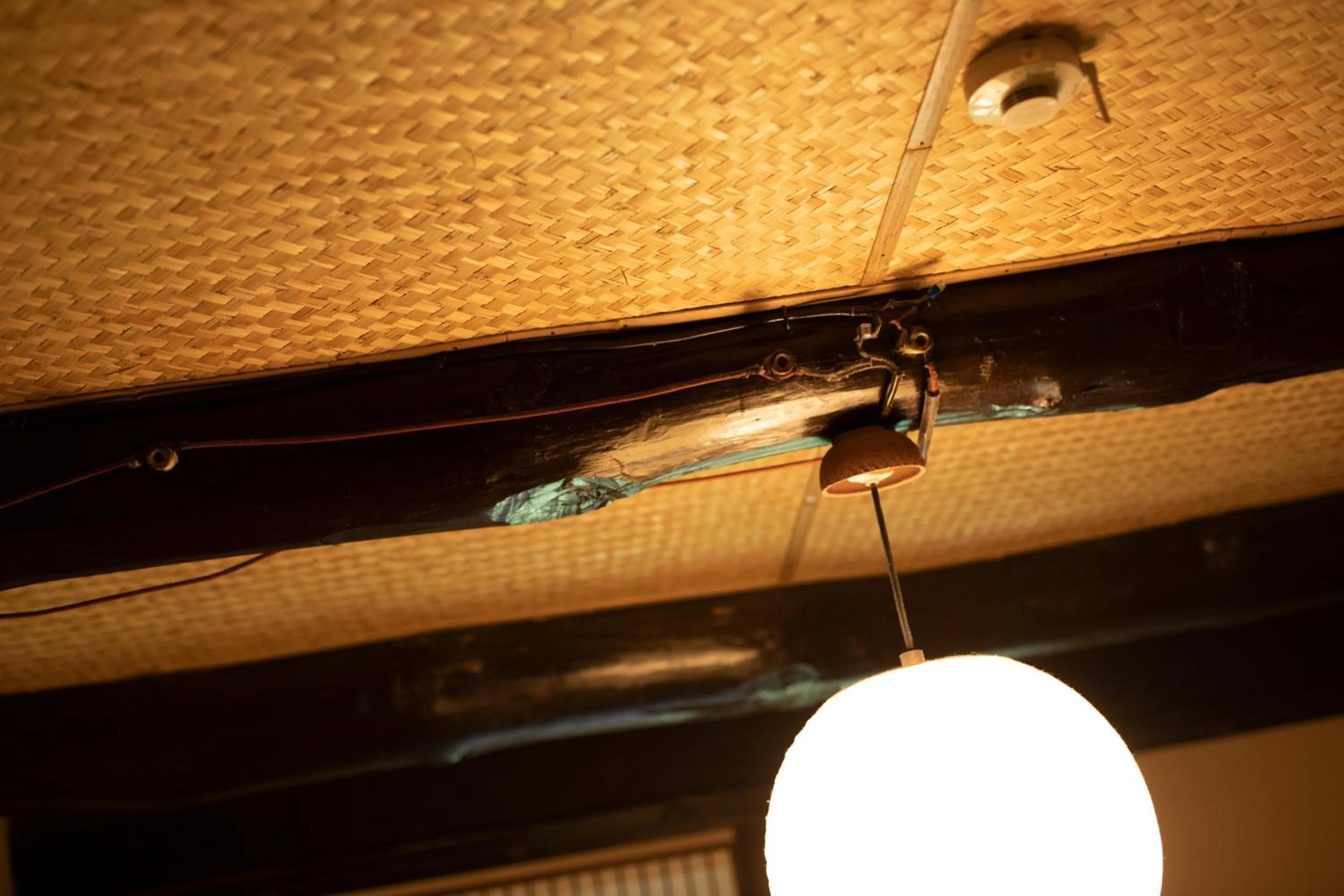 Decorative detail in naokonoza Bettei Umekoji