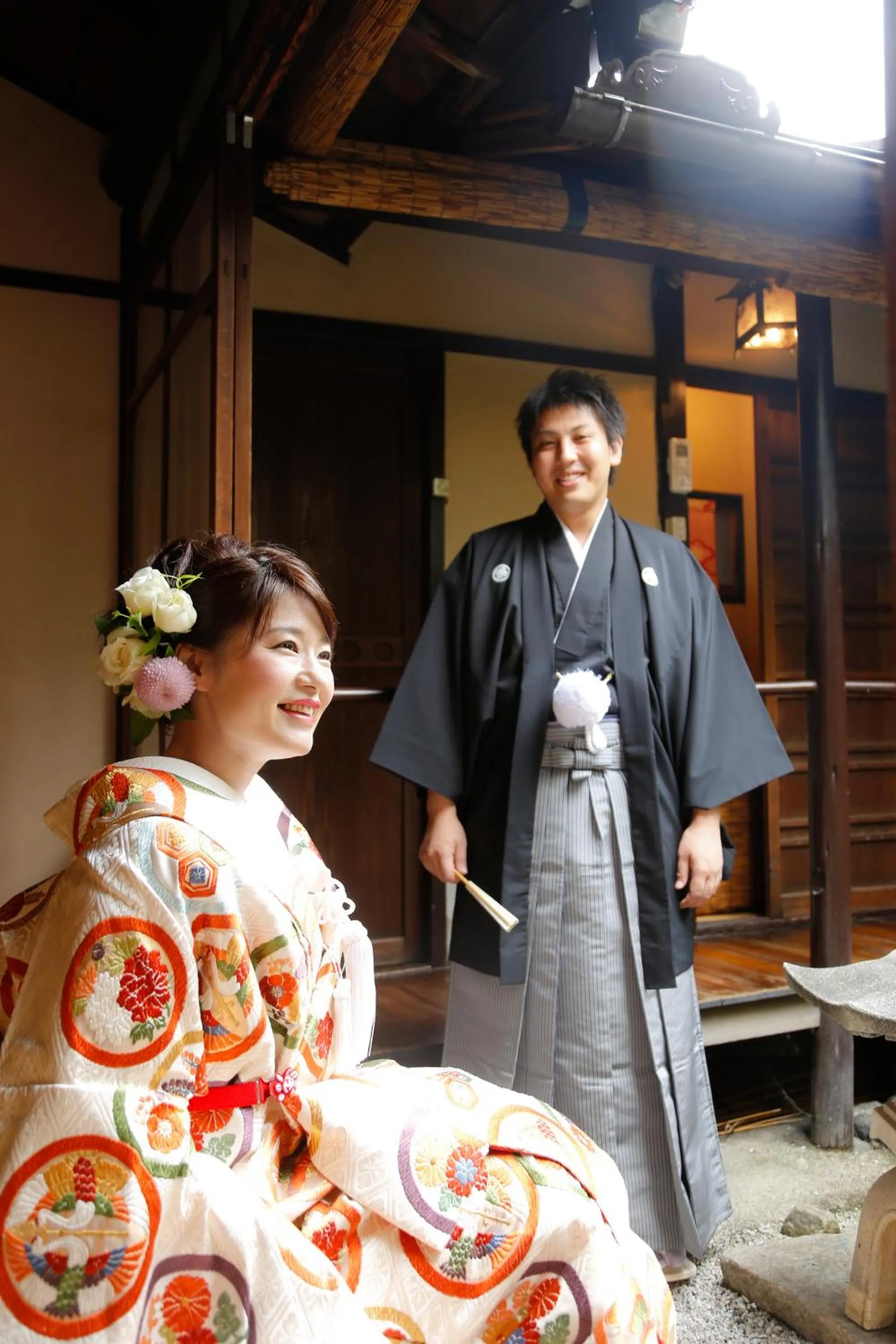 People in naokonoza Bettei Umekoji