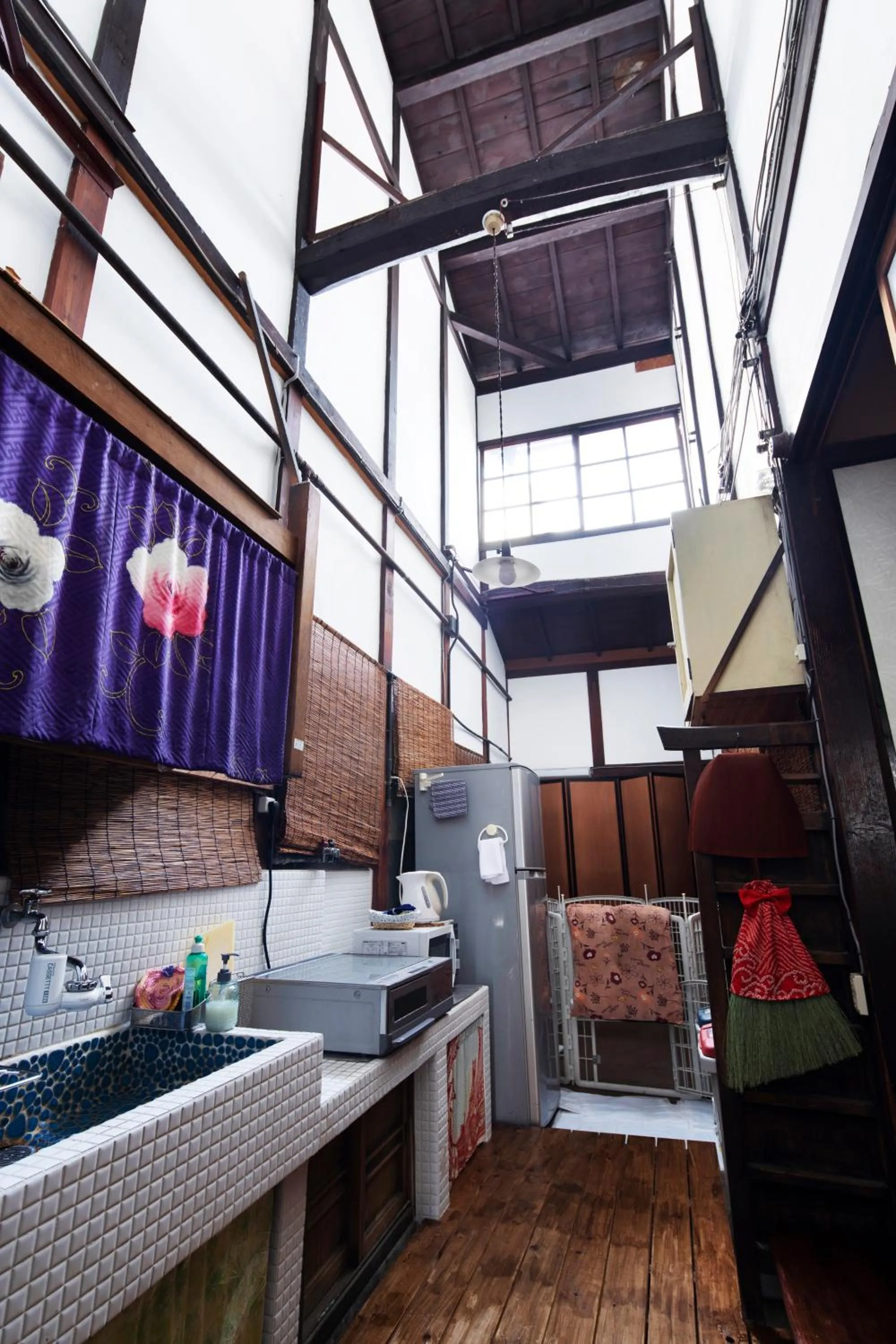 Kitchen or kitchenette in naokonoza Bettei Umekoji