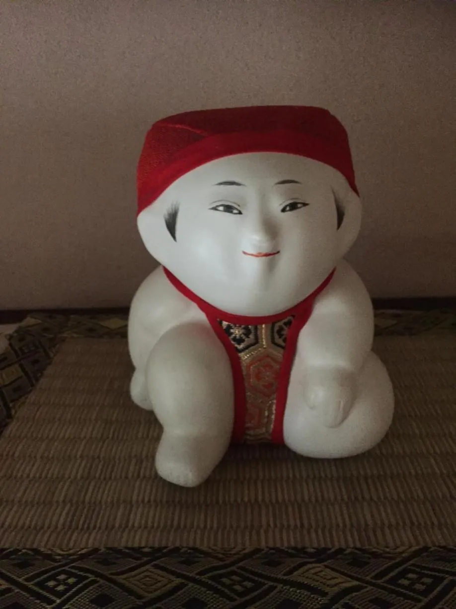 Decorative detail in naokonoza Bettei Umekoji