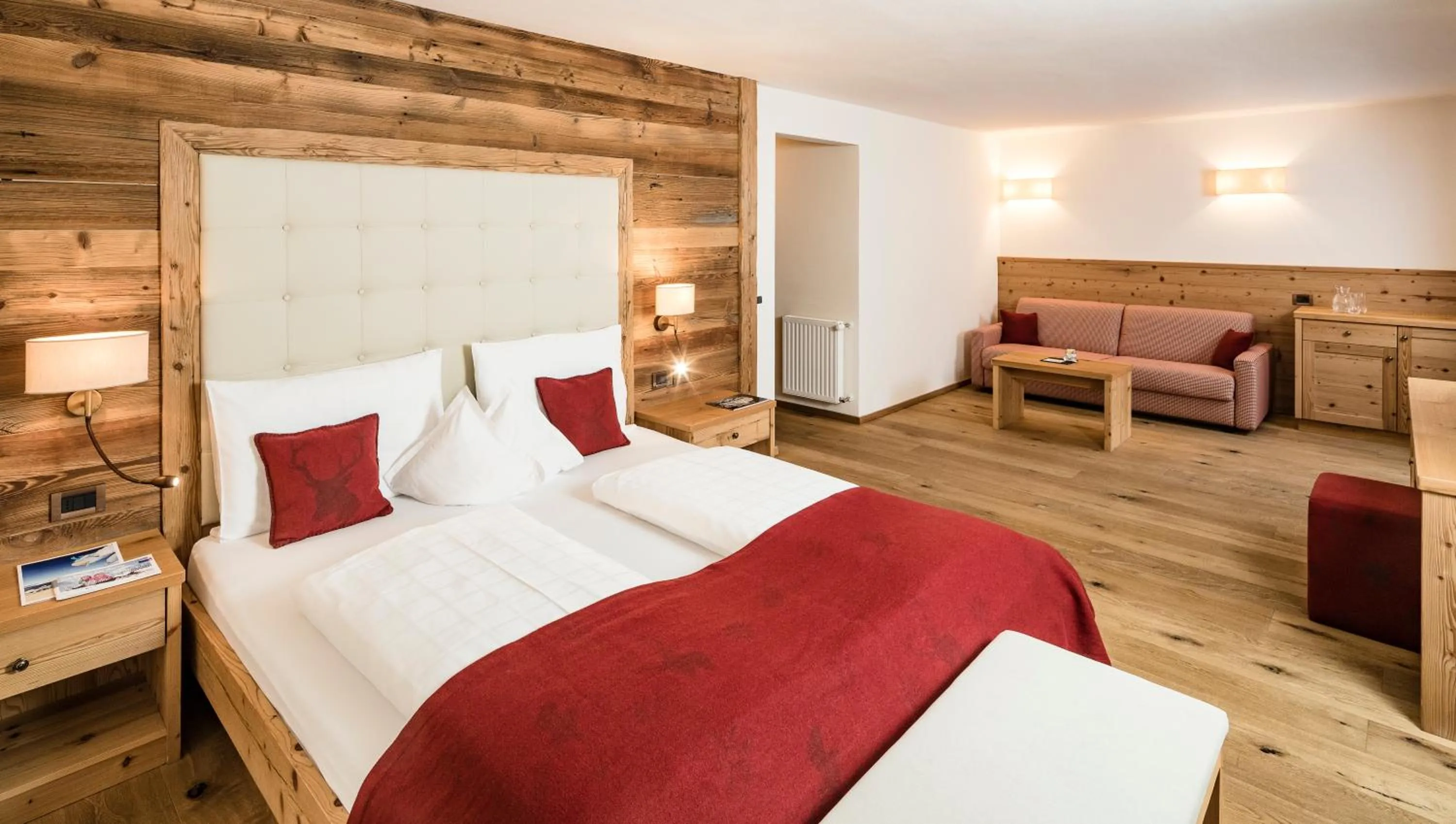 Photo of the whole room, Bed in Almhof Hotel Call