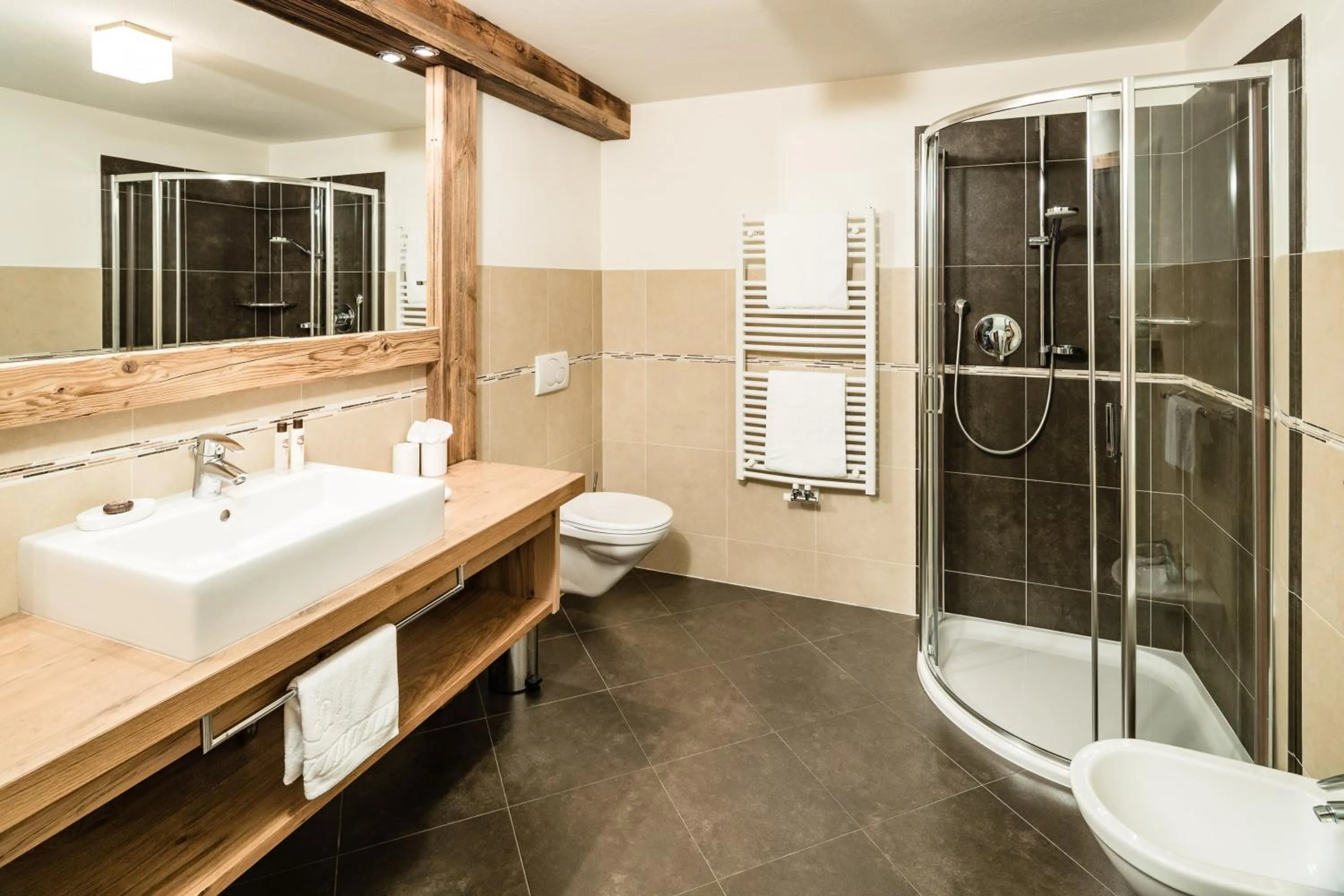 Bathroom in Almhof Hotel Call