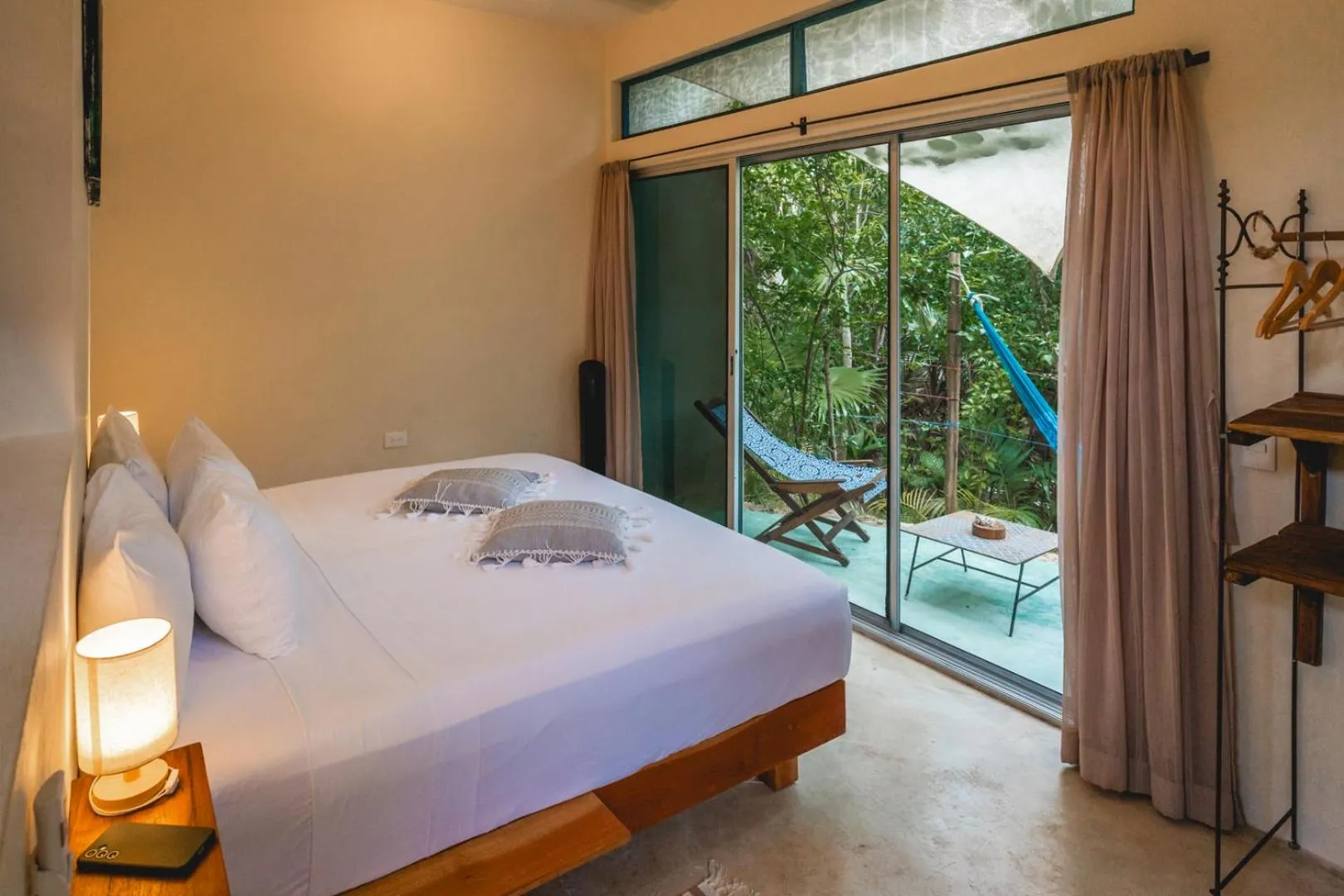 View (from property/room), Bed in Casa Mia El Cuyo Eco Beach Boutique Hotel