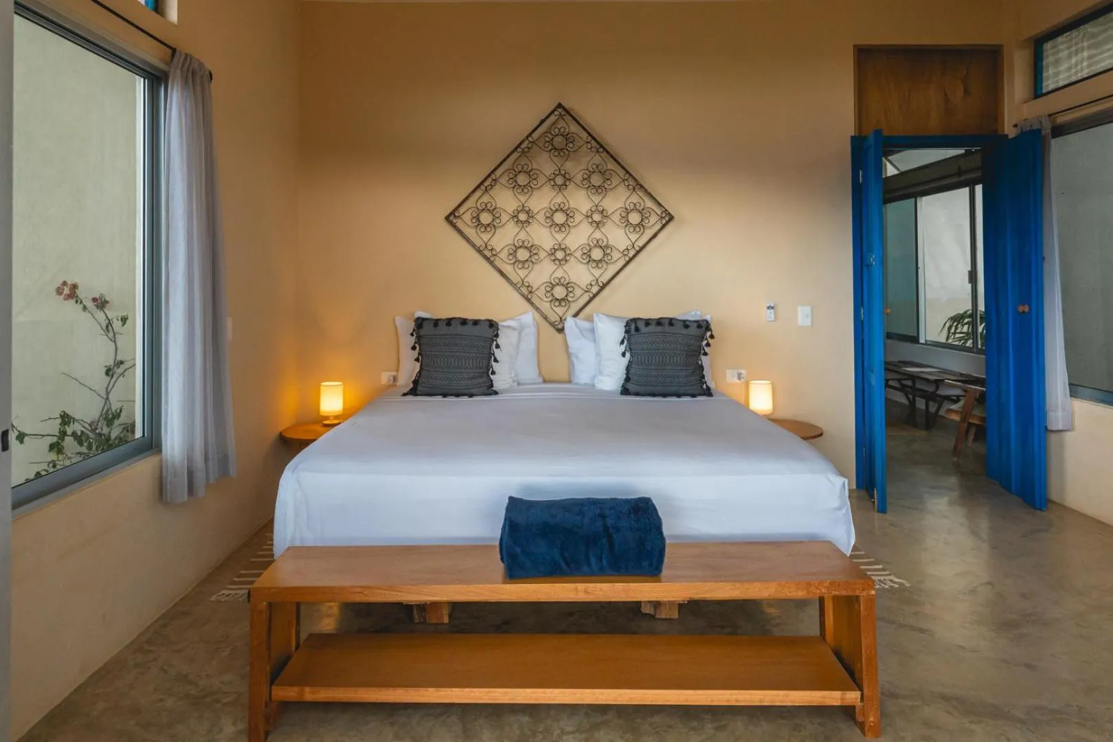 Bedroom, Bed in Casa Mia El Cuyo Eco Beach Boutique Hotel