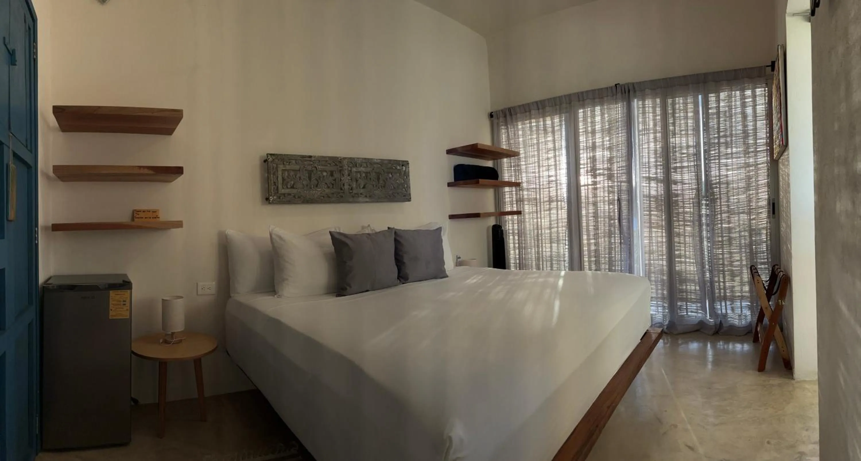 Bed in Casa Mia El Cuyo Eco Beach Boutique Hotel