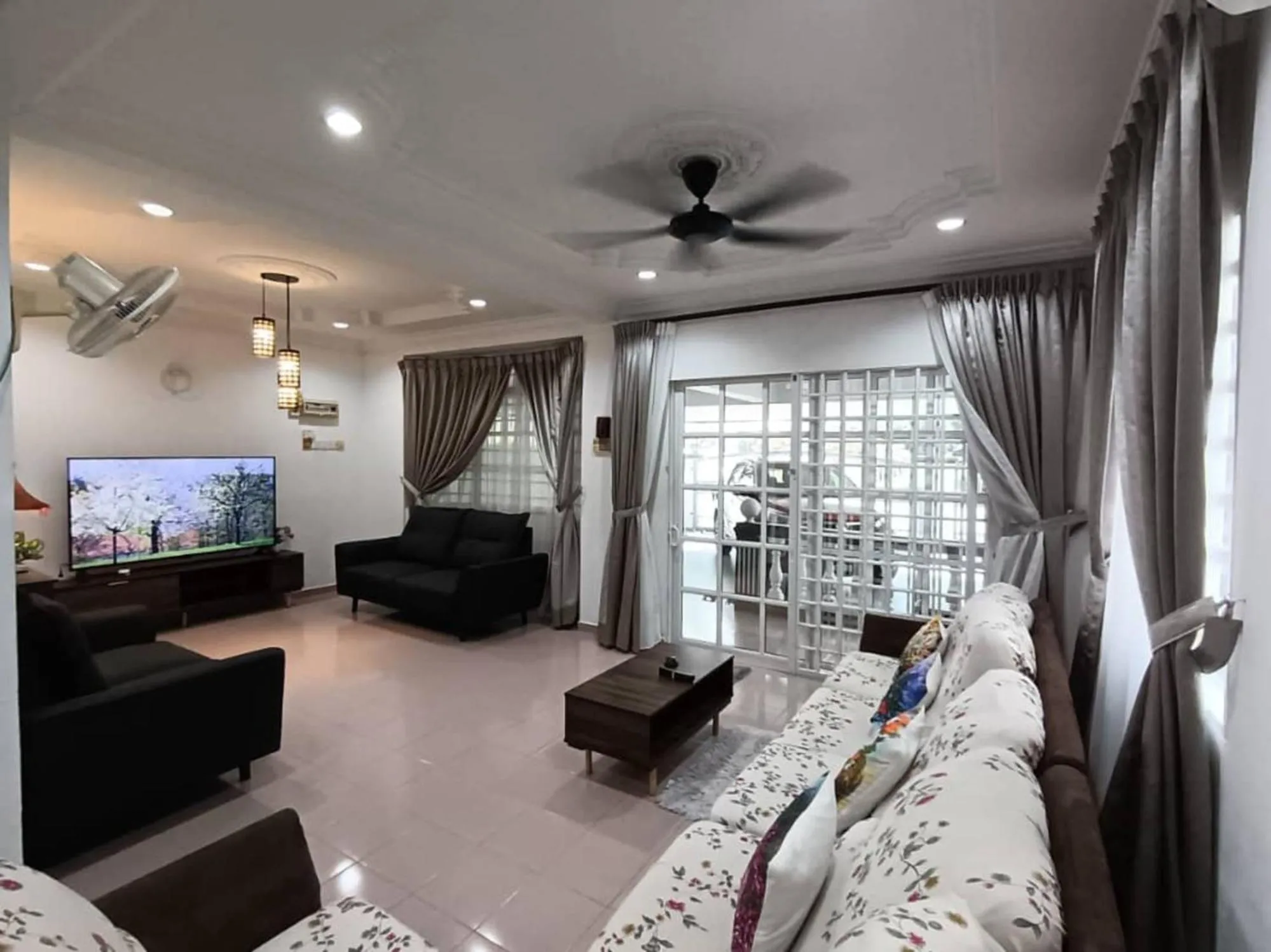 Living room in Grey Fantasy Homes#Sunway Water Theme Park