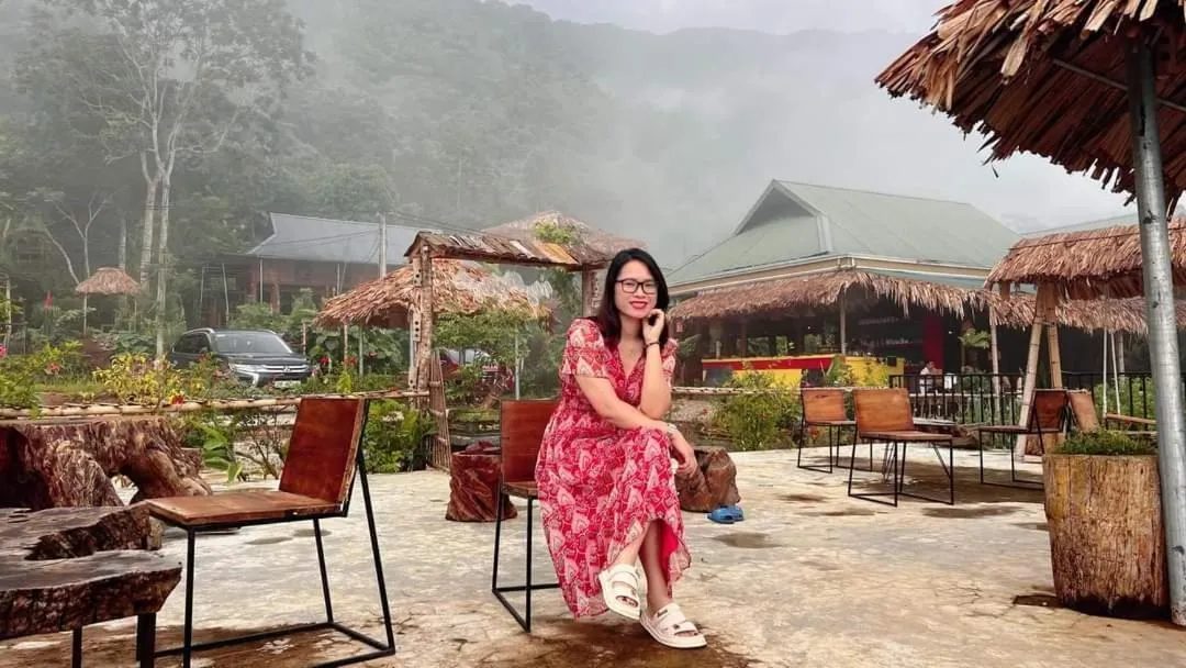 Seating area in Pu Luong May Home & Cafe