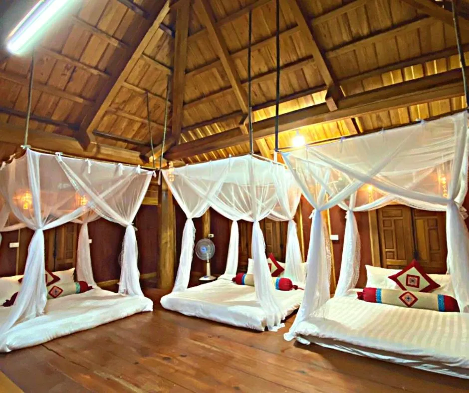 Bed in Pu Luong May Home & Cafe