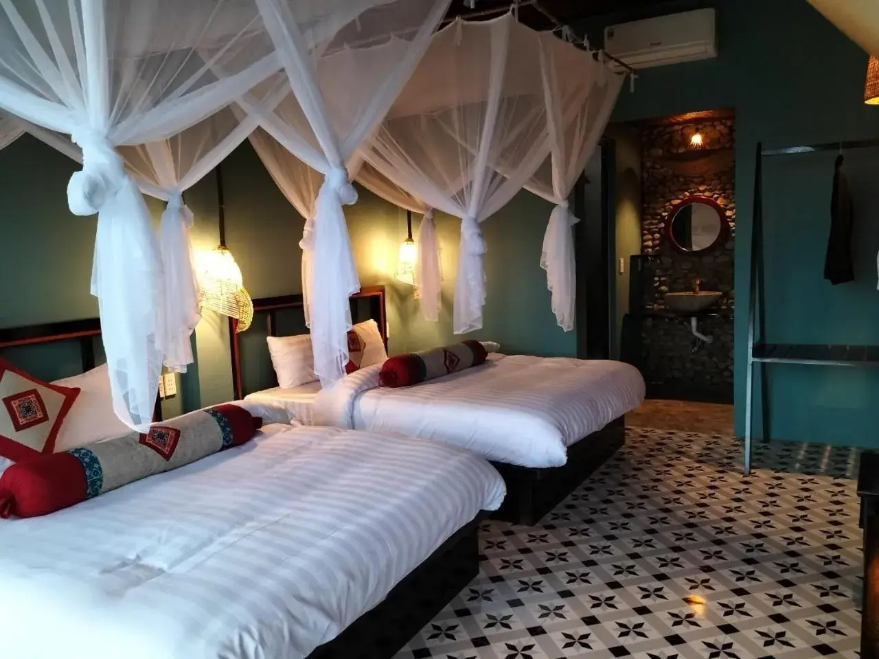 Bed in Pu Luong May Home & Cafe Bed in Pu Luong May Home & Cafe