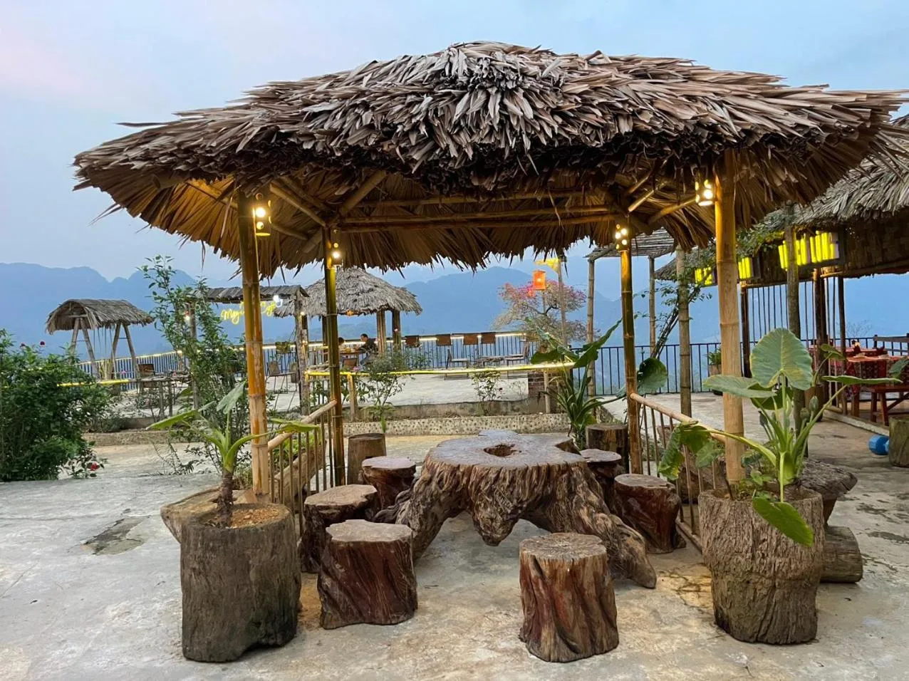 Garden view in Pu Luong May Home & Cafe