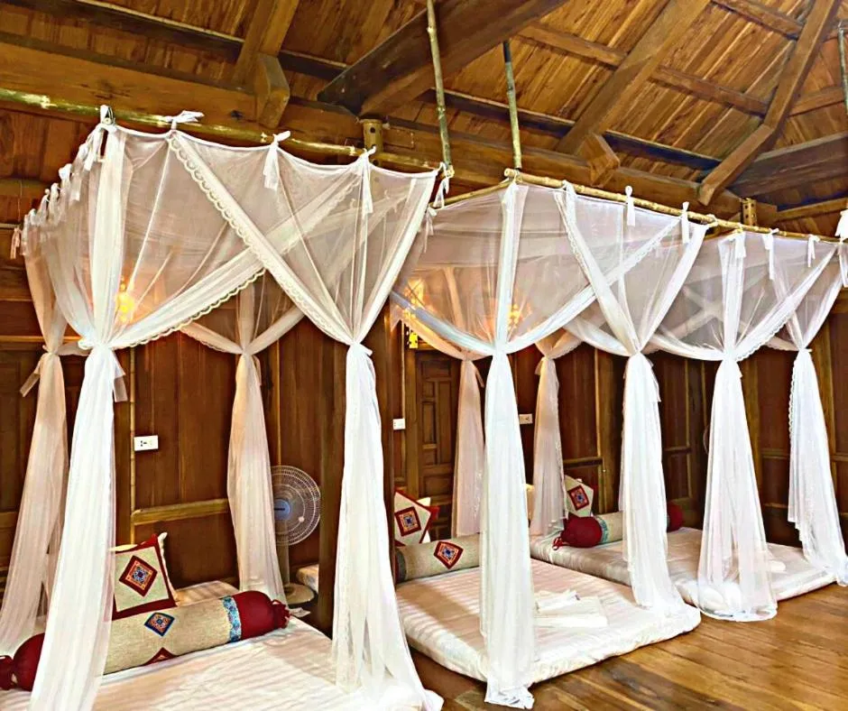 Bed in Pu Luong May Home & Cafe