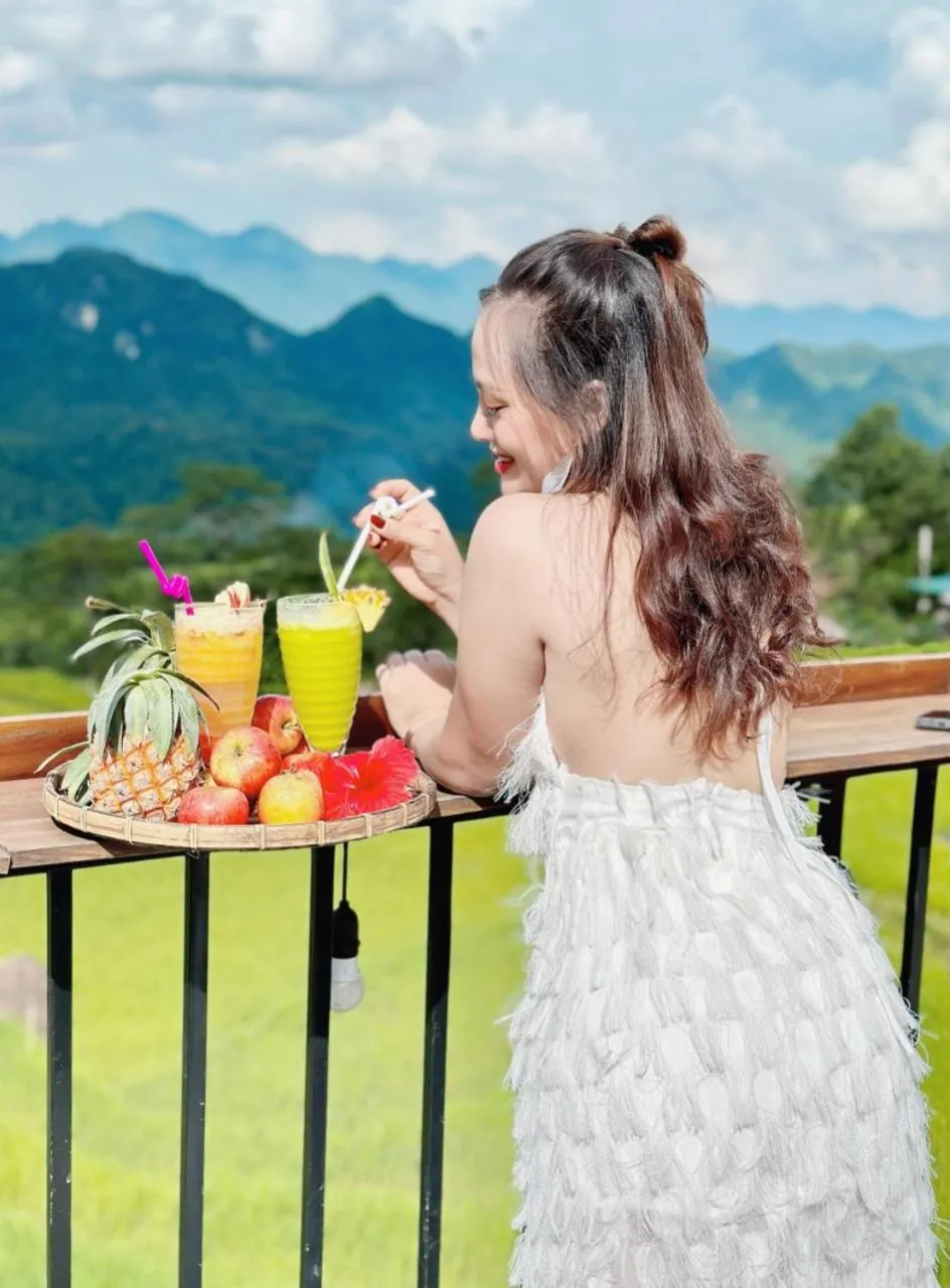 Balcony/Terrace in Pu Luong May Home & Cafe
