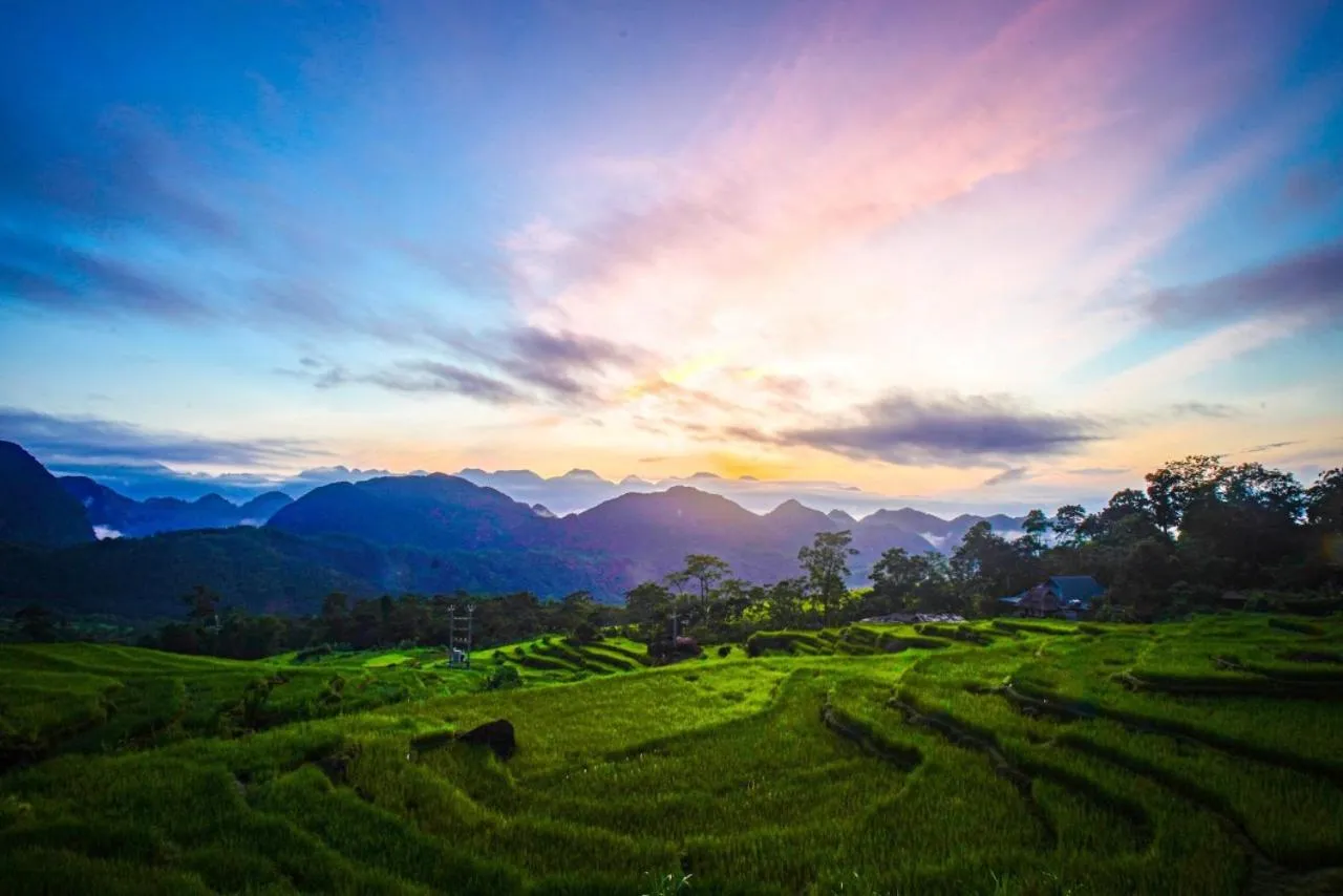 Mountain view in Pu Luong May Home & Cafe